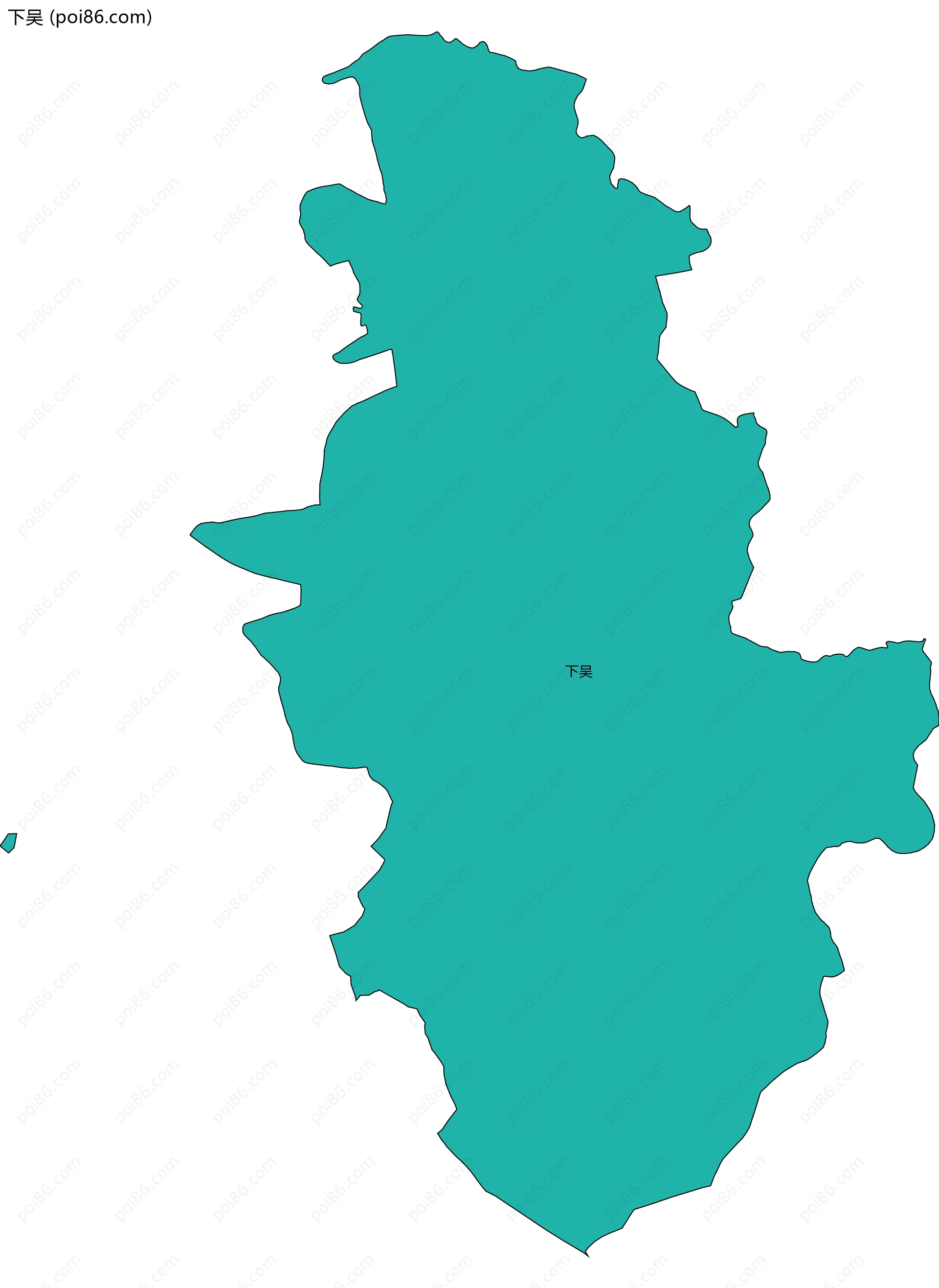 下吴边界地图