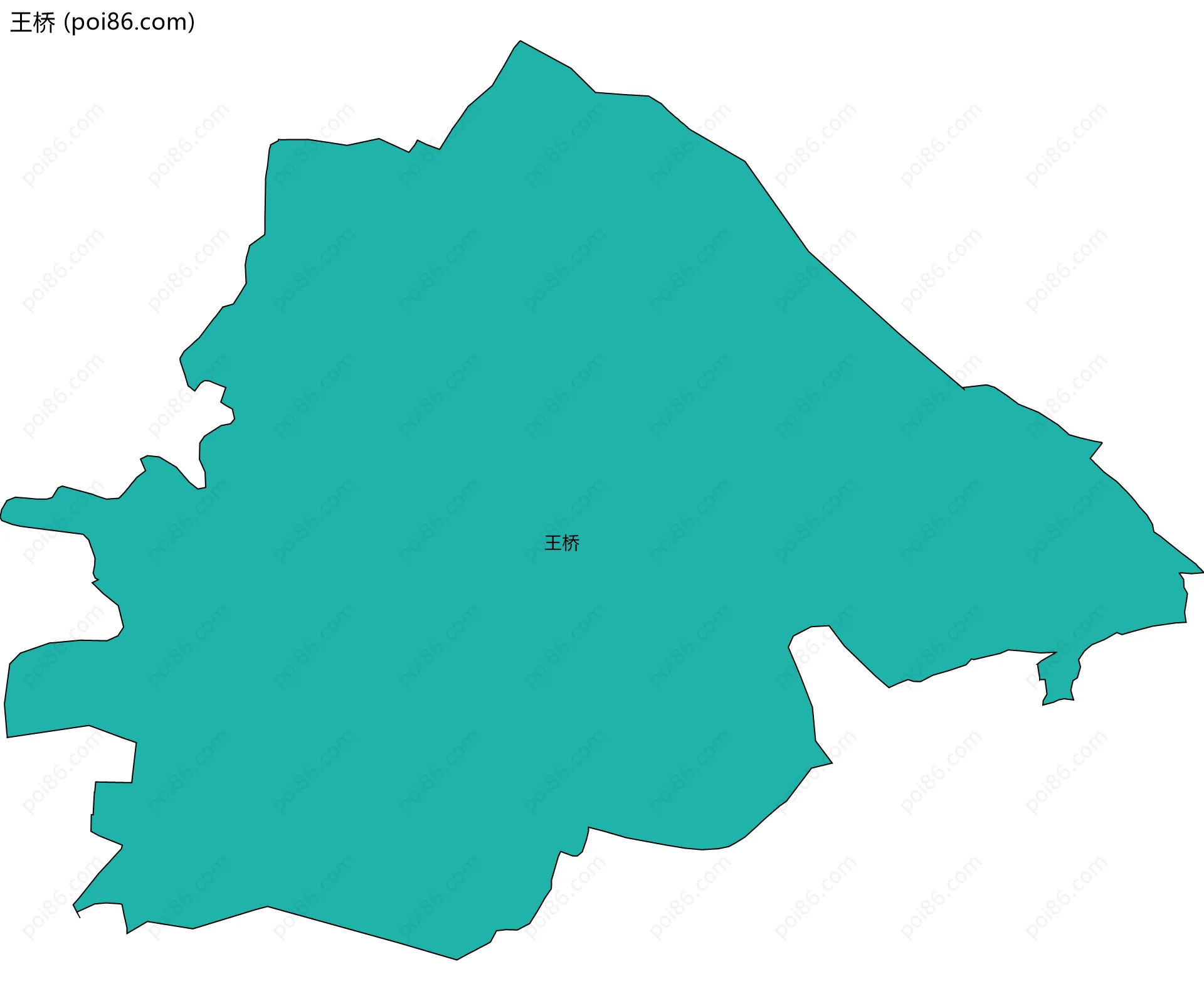 王桥边界地图