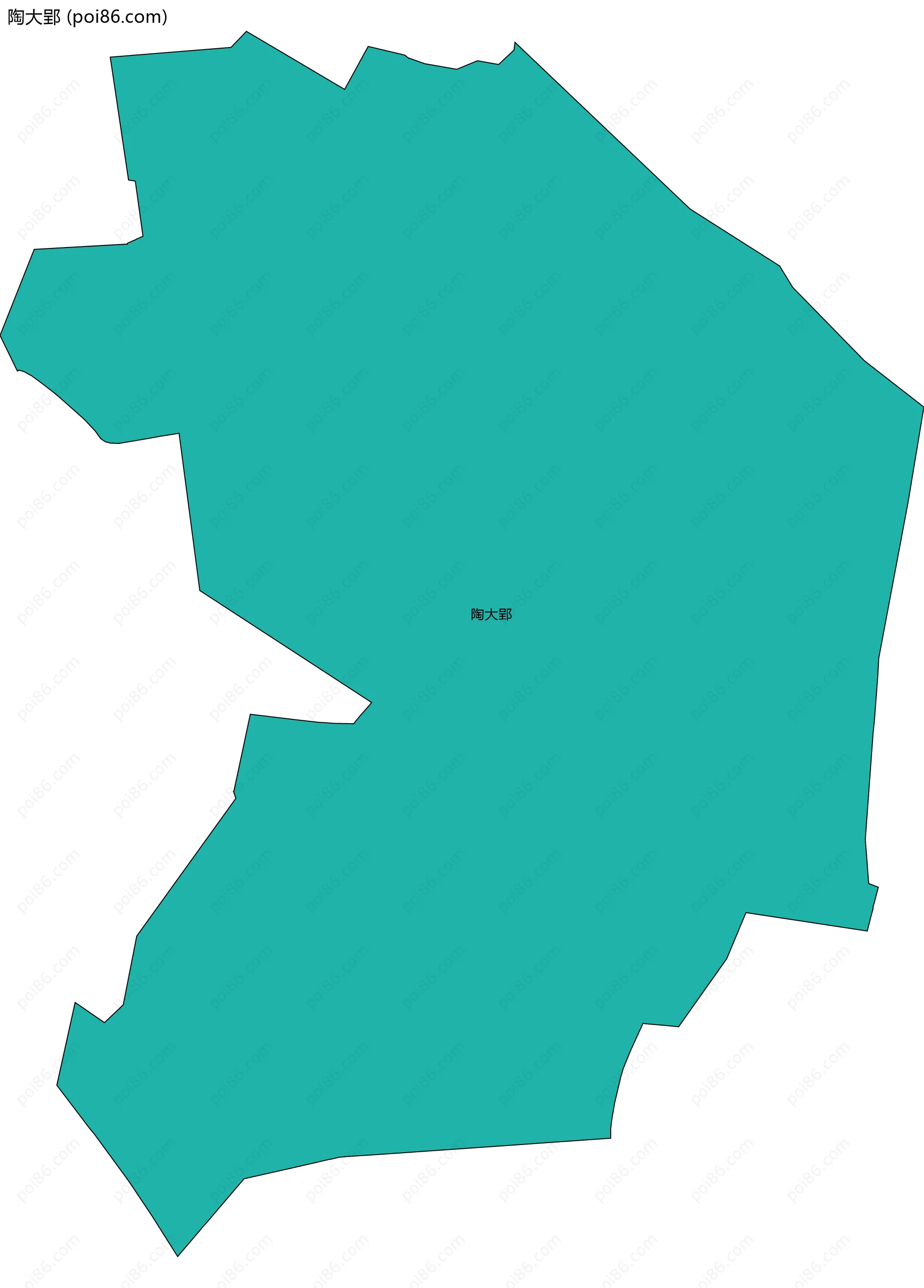 陶大郢边界地图