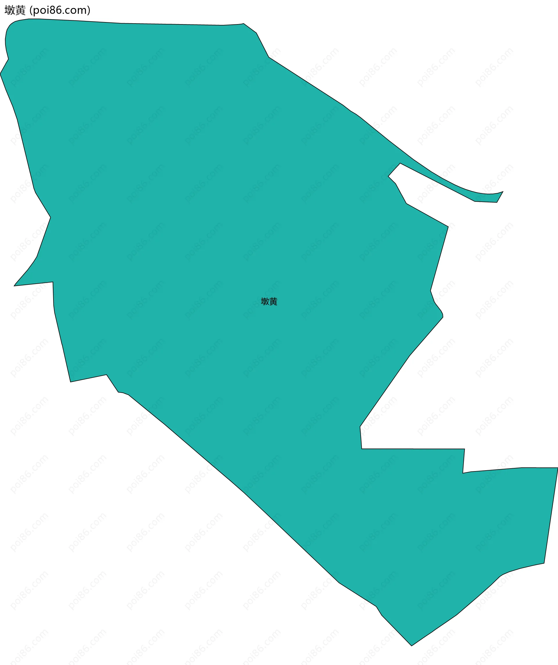 墩黄边界地图