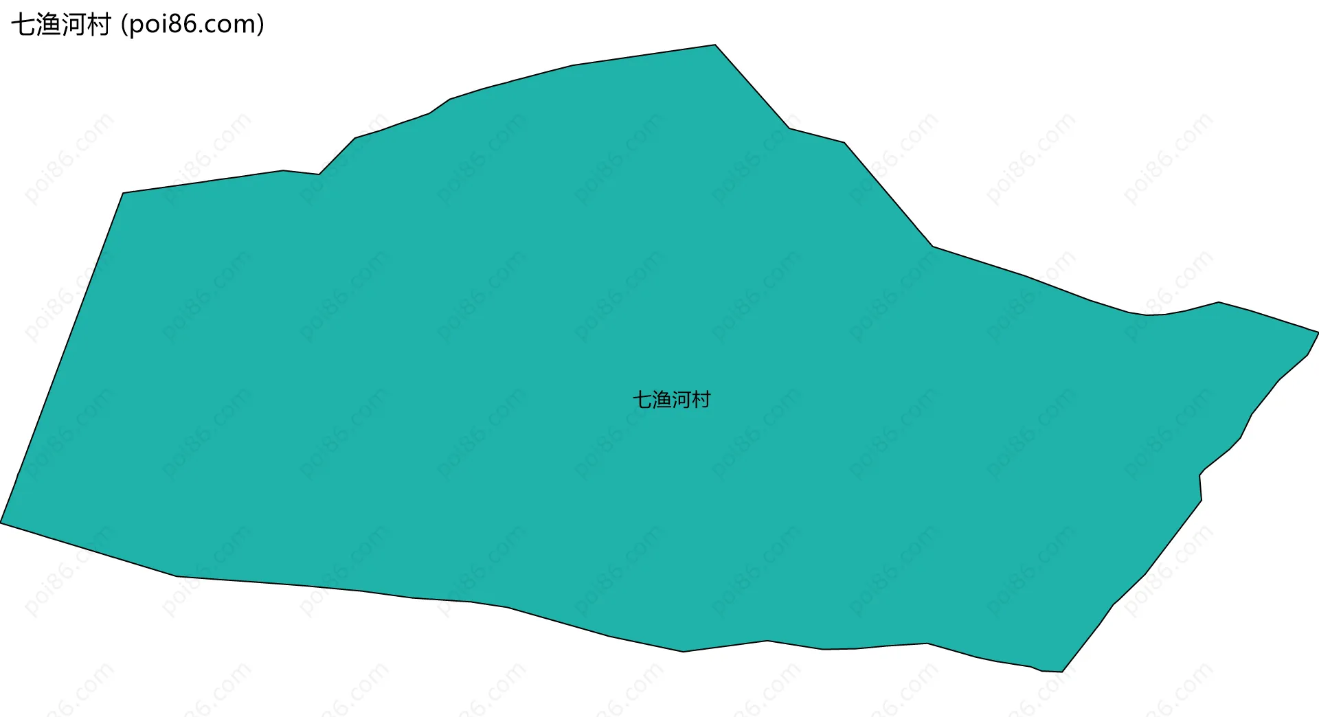 七渔河村边界地图