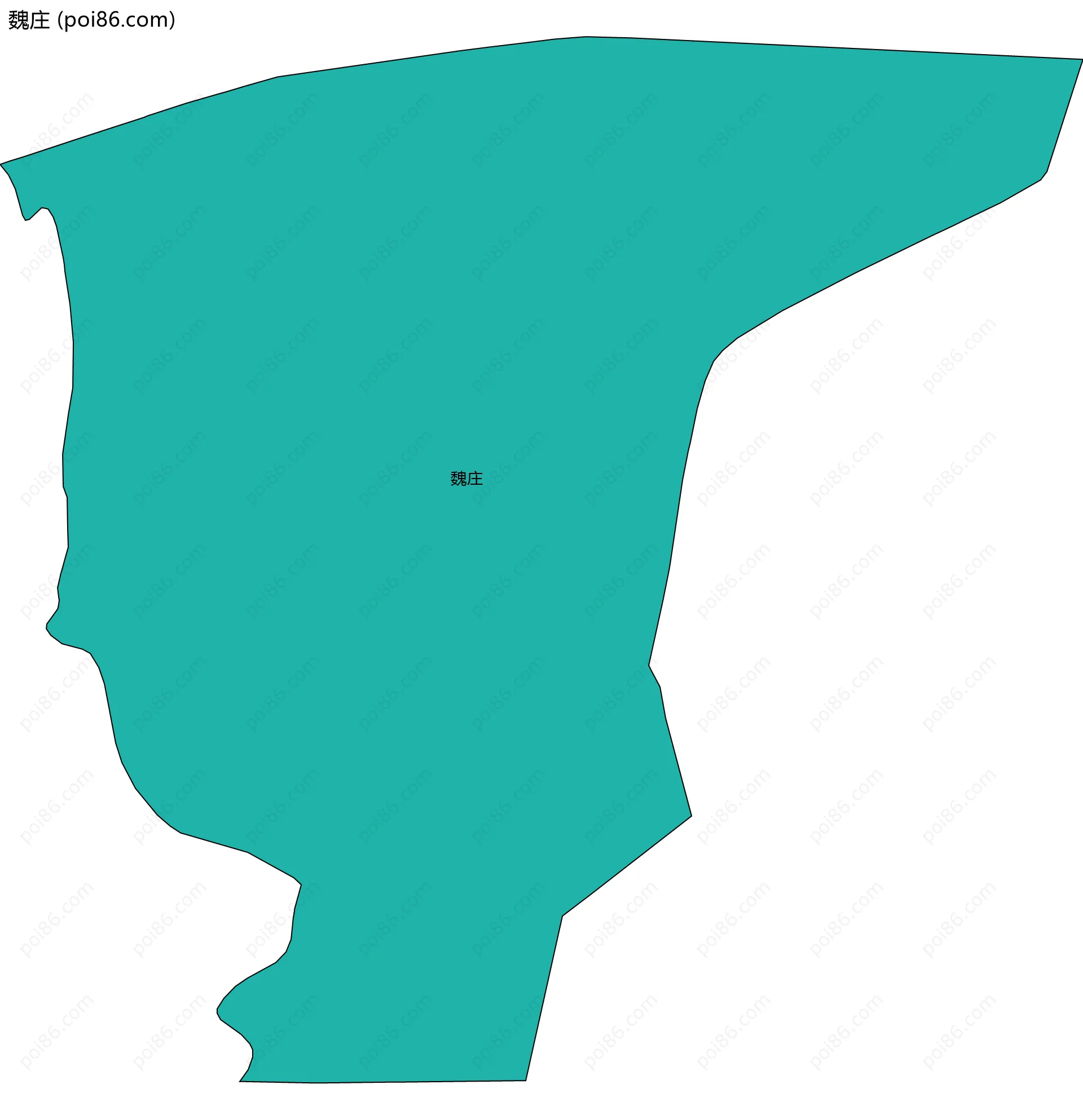 魏庄边界地图