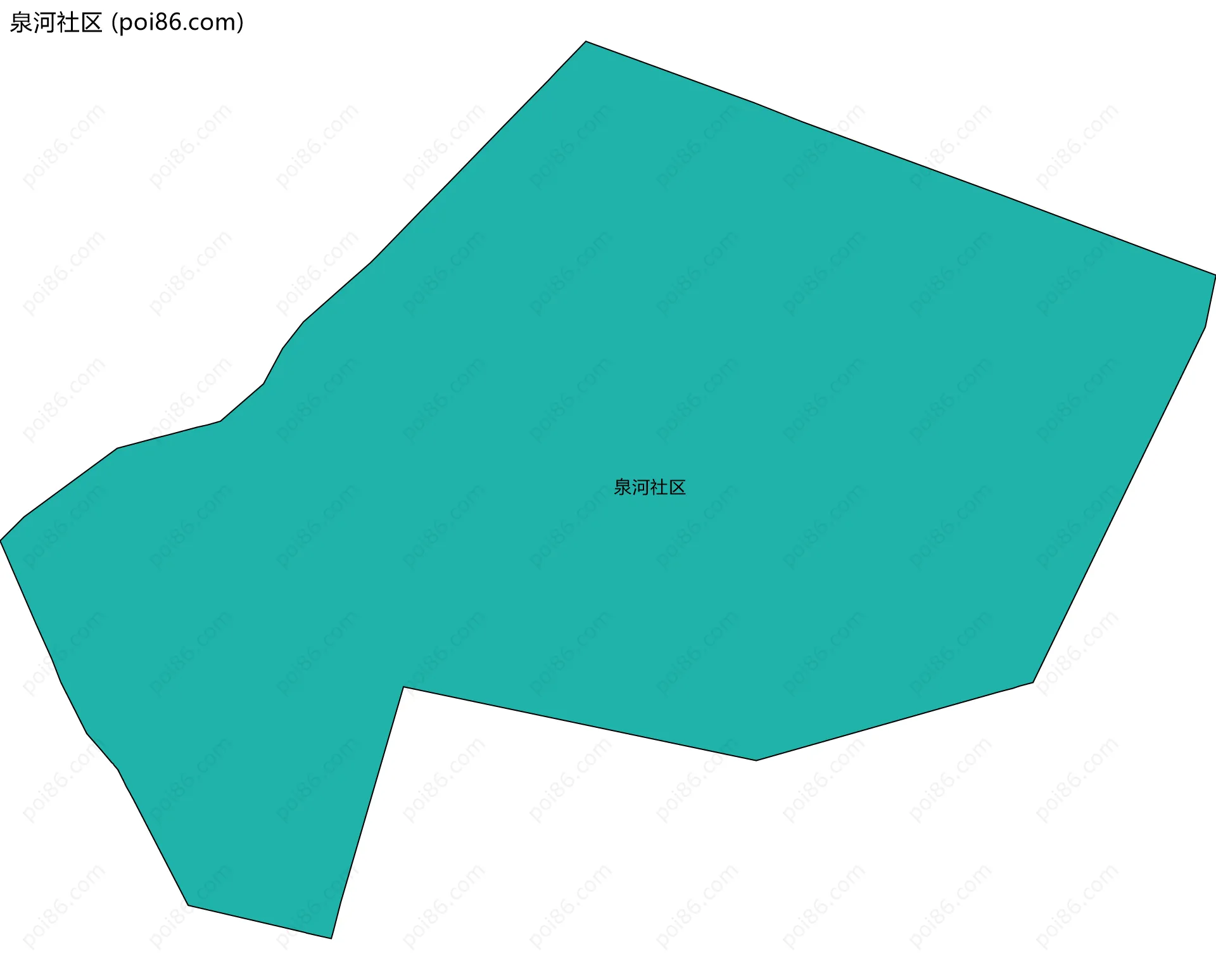 泉河社区边界地图