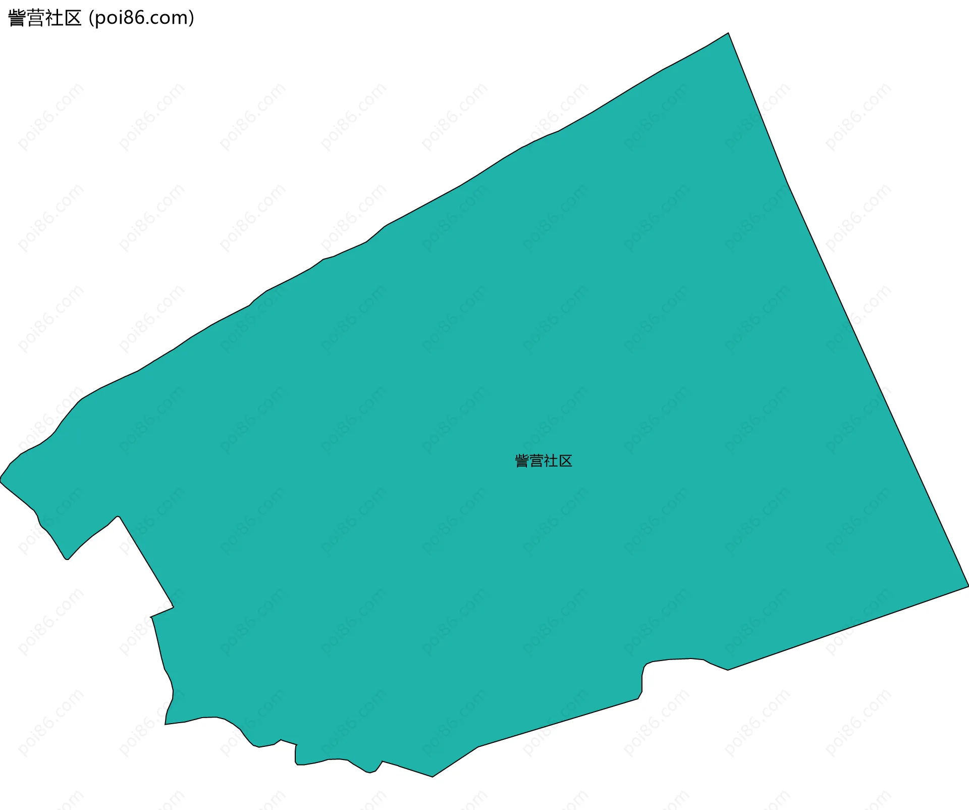 訾营社区边界地图