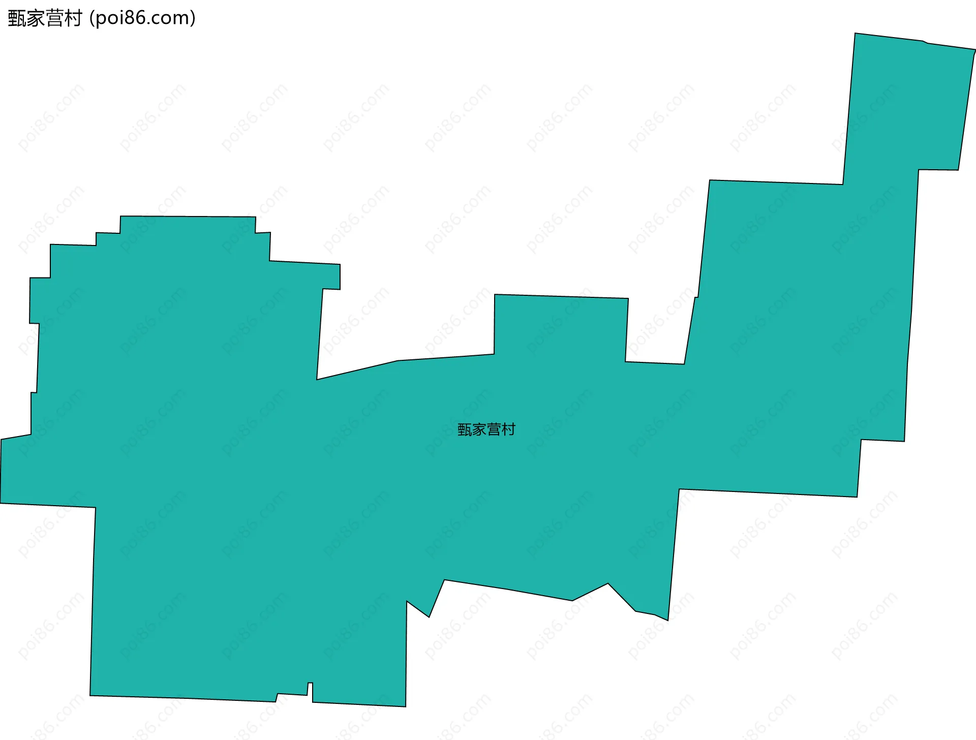 甄家营村边界地图