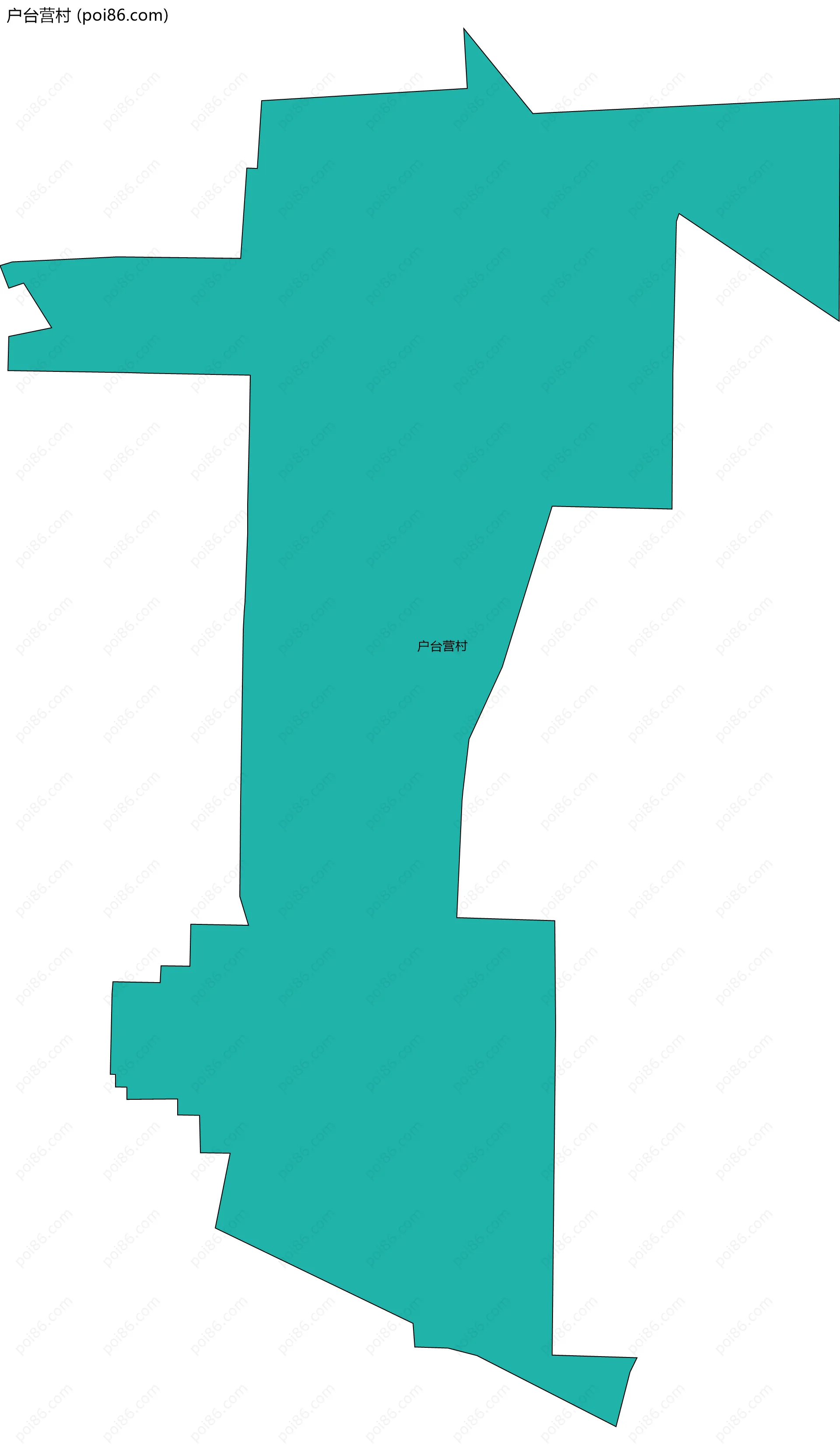 户台营村边界地图