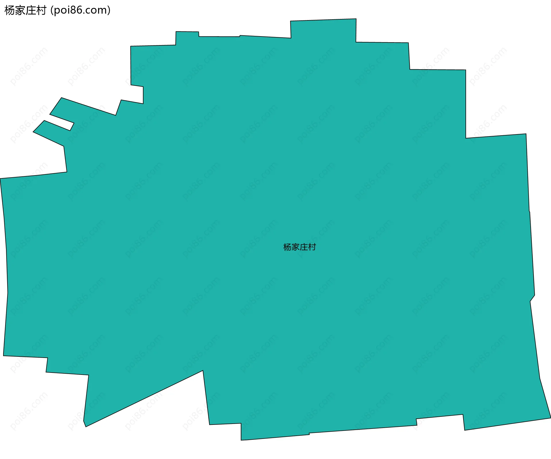 杨家庄村边界地图