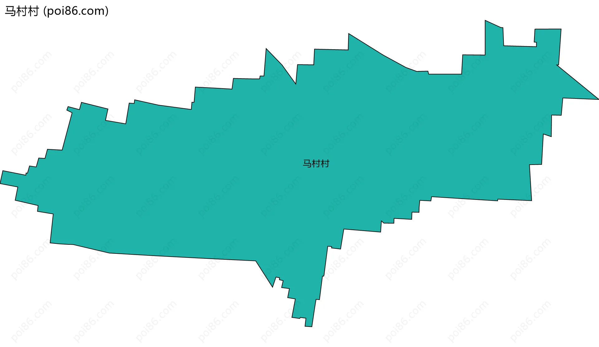 马村村边界地图