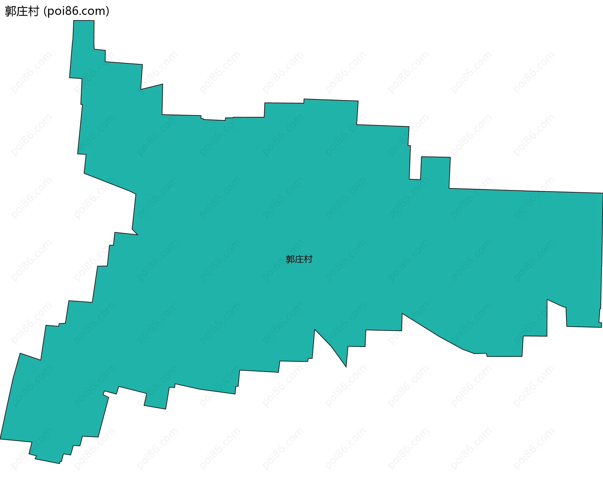 郭庄村边界地图