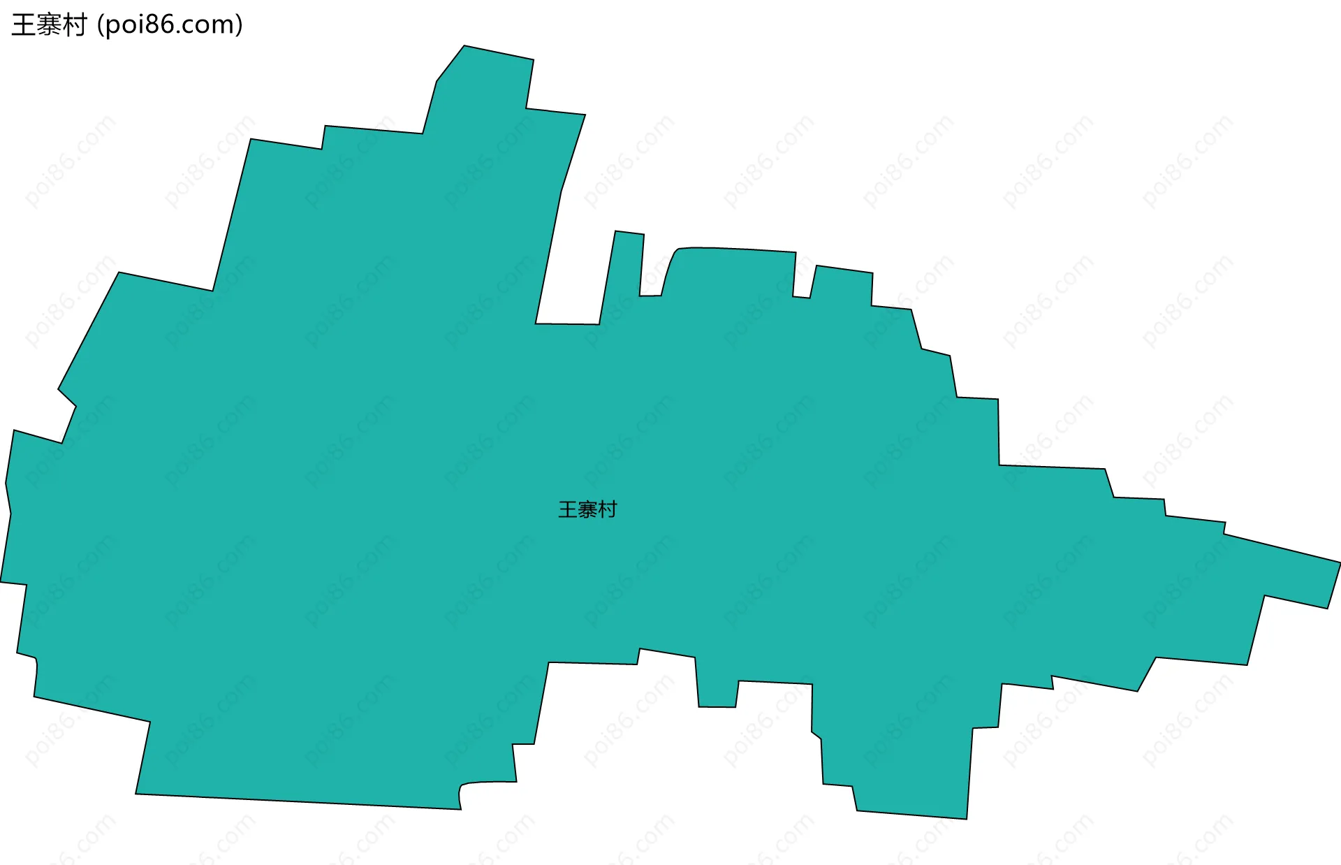 王寨村边界地图