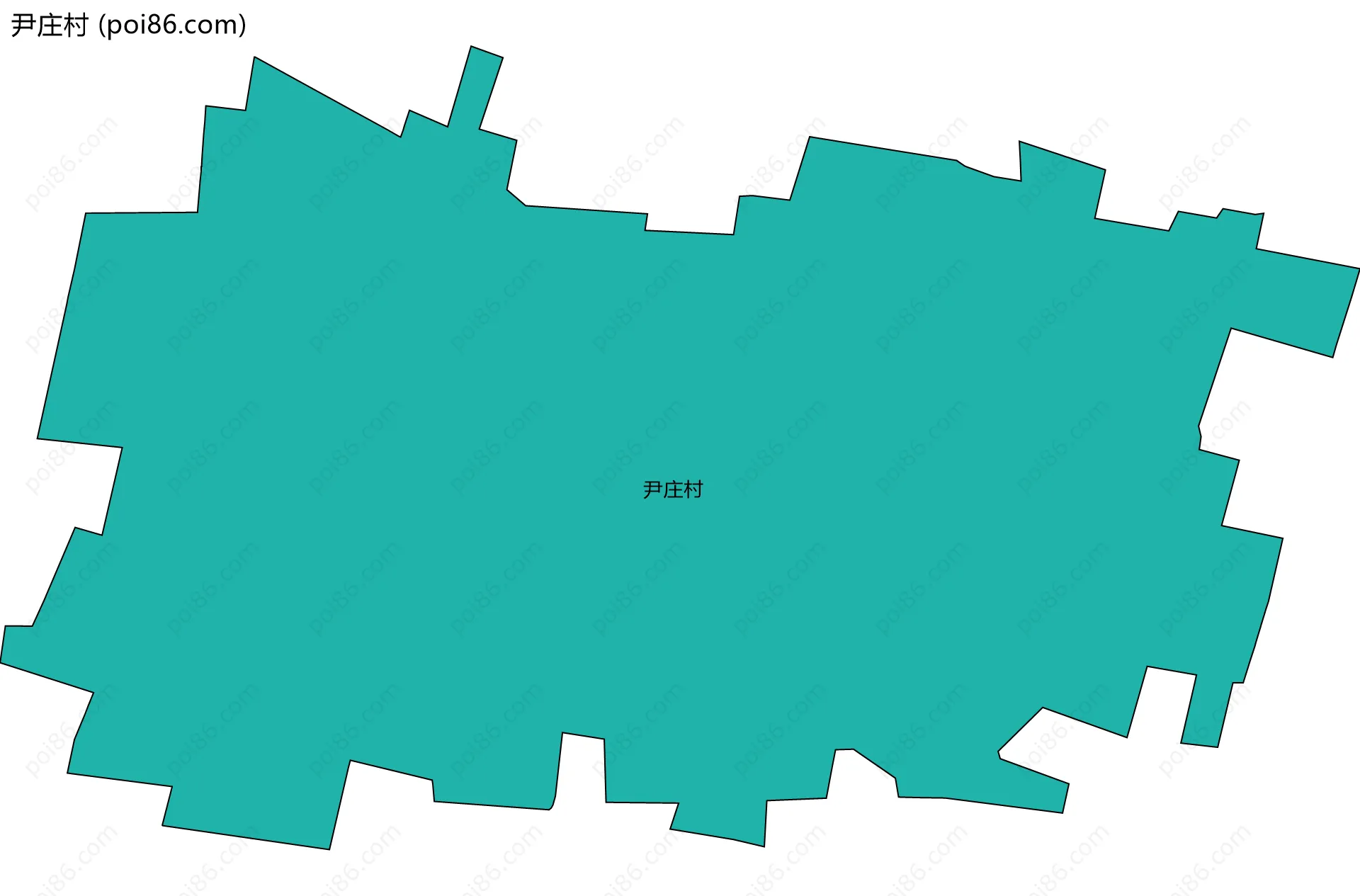 尹庄村边界地图