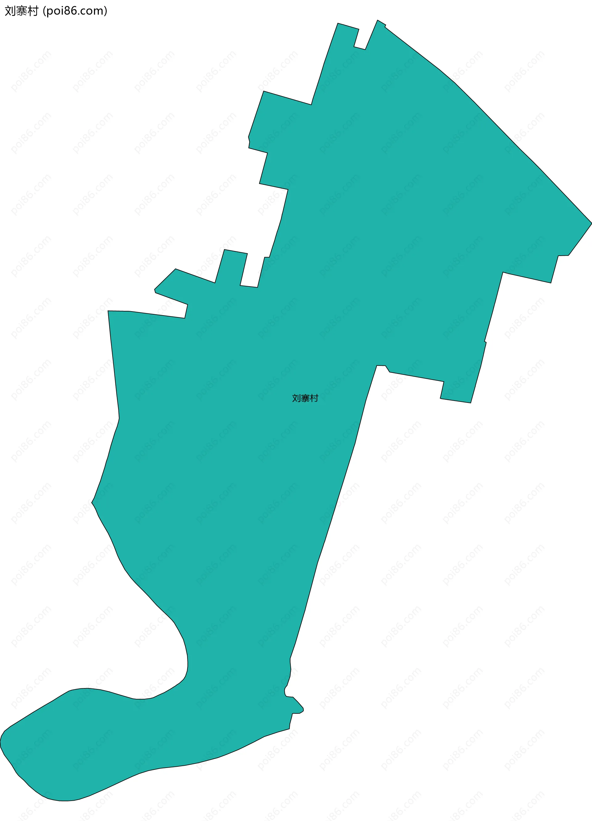 刘寨村边界地图