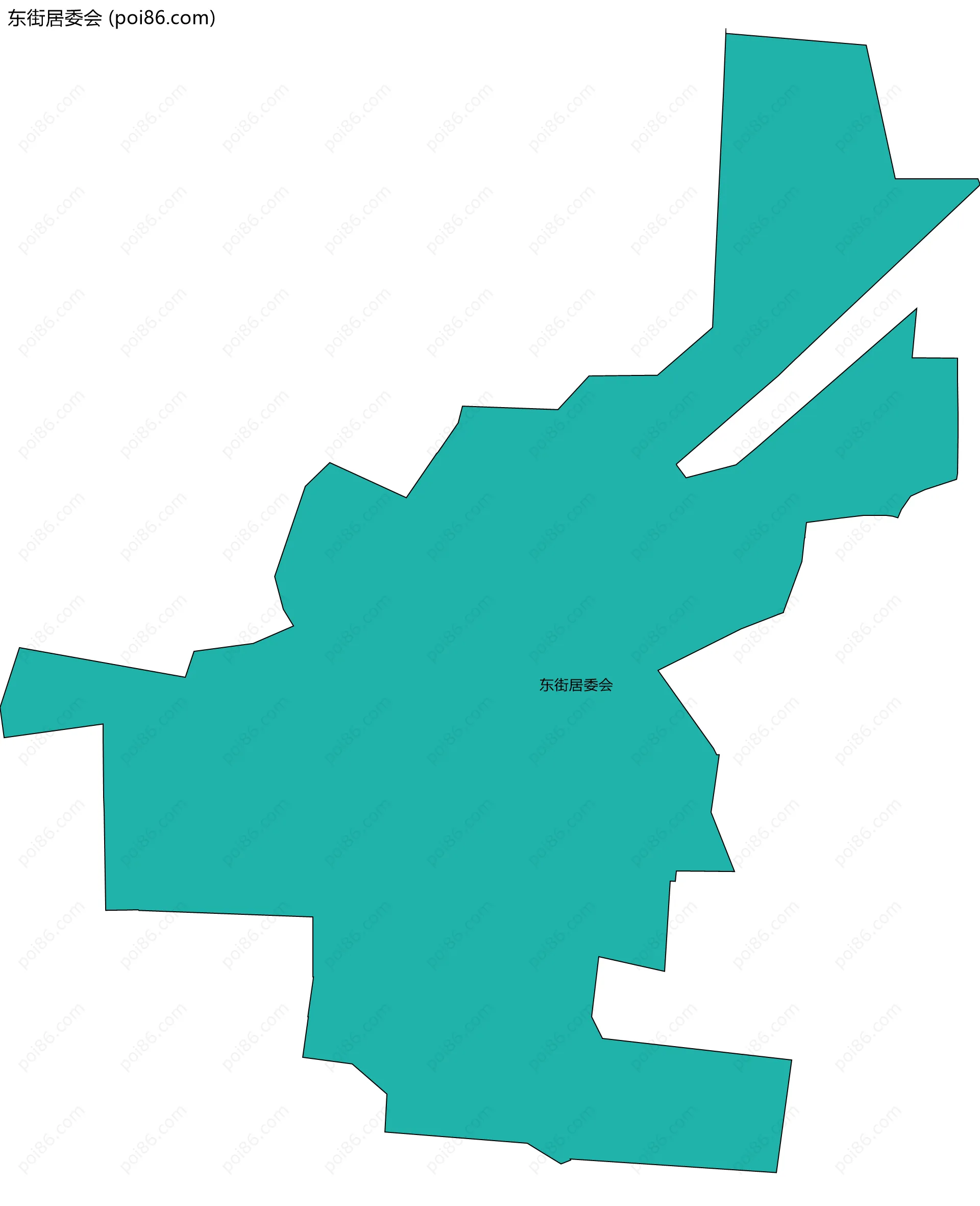 东街居委会边界地图