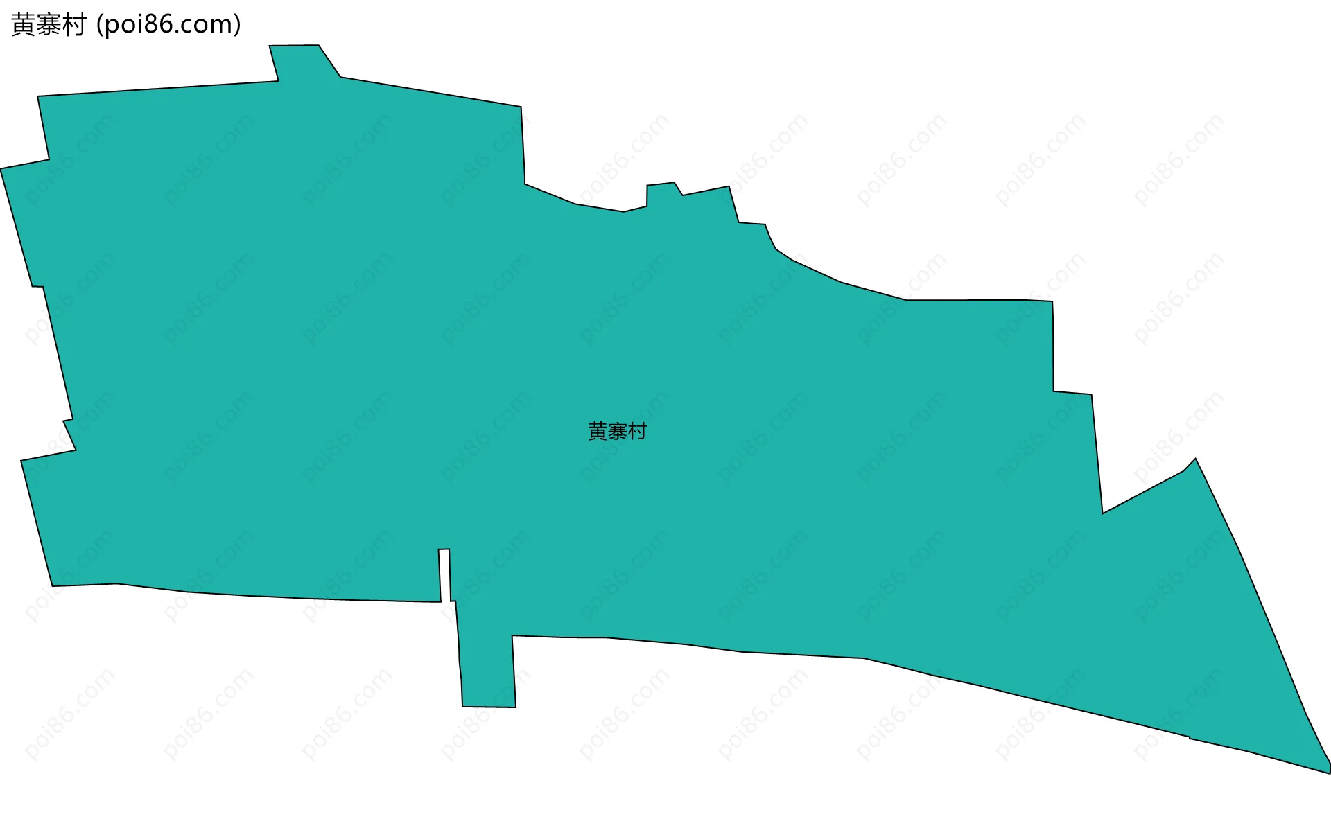 黄寨村边界地图
