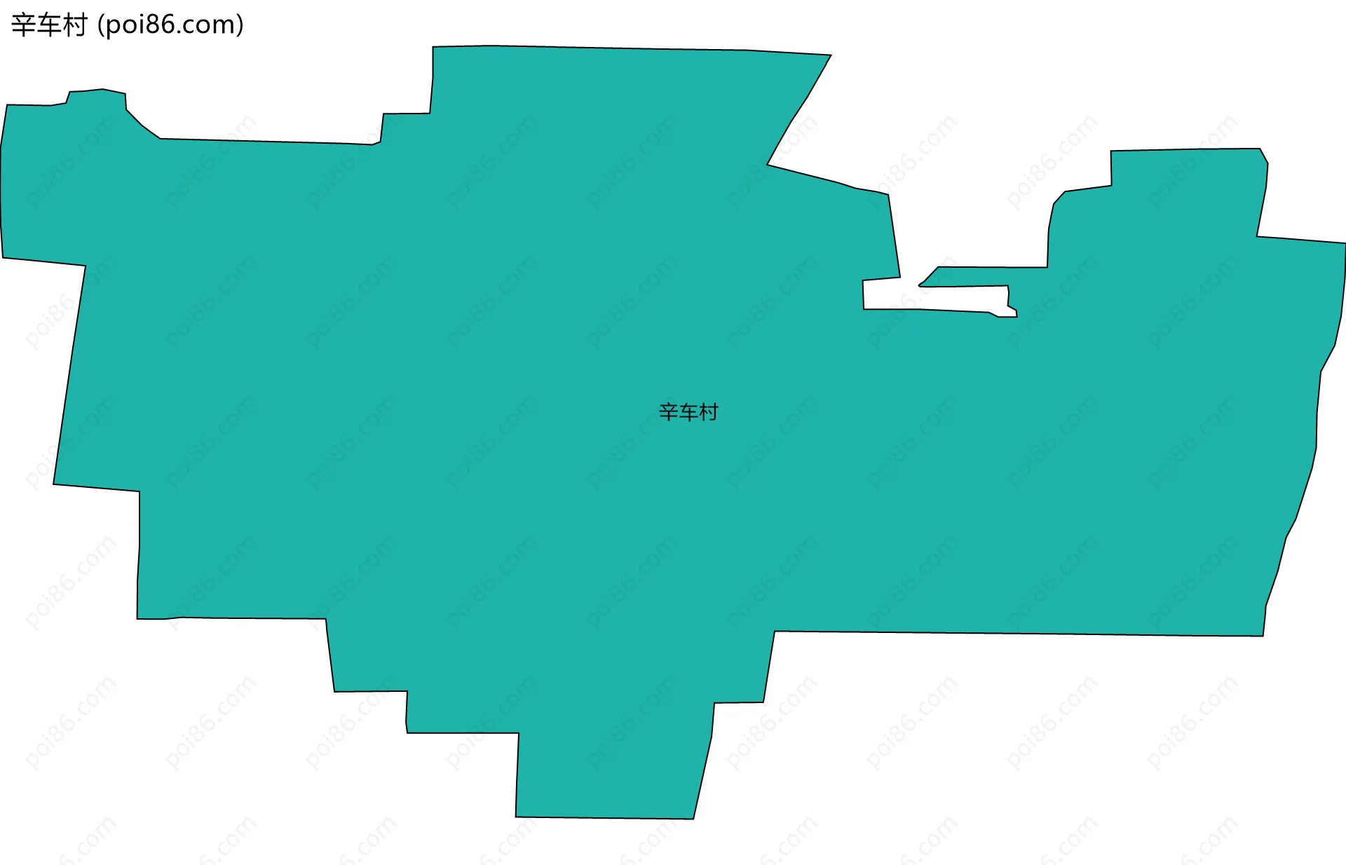 辛车村边界地图