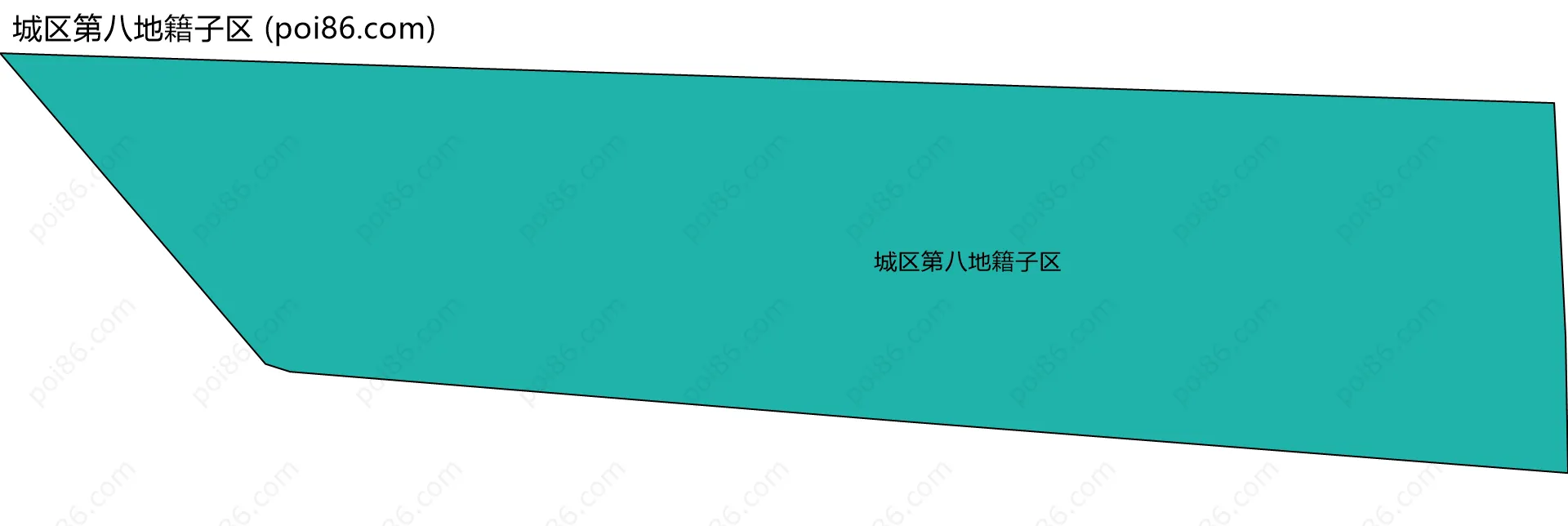 城区第八地籍子区边界地图