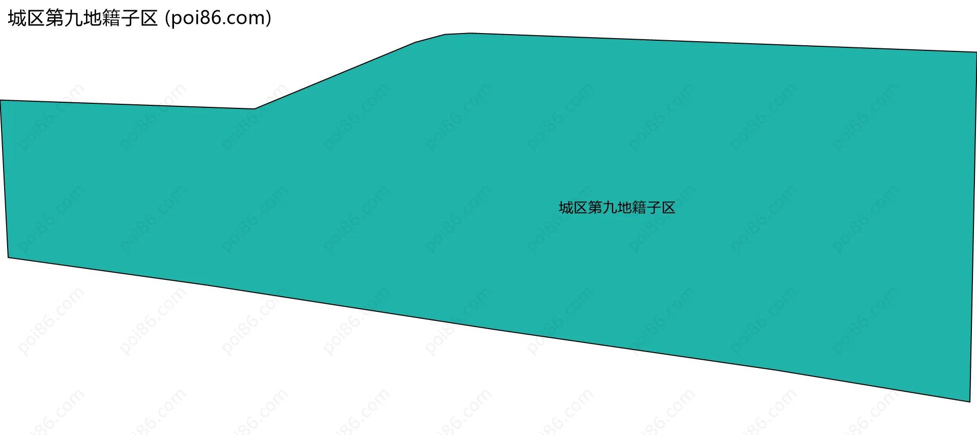 城区第九地籍子区边界地图