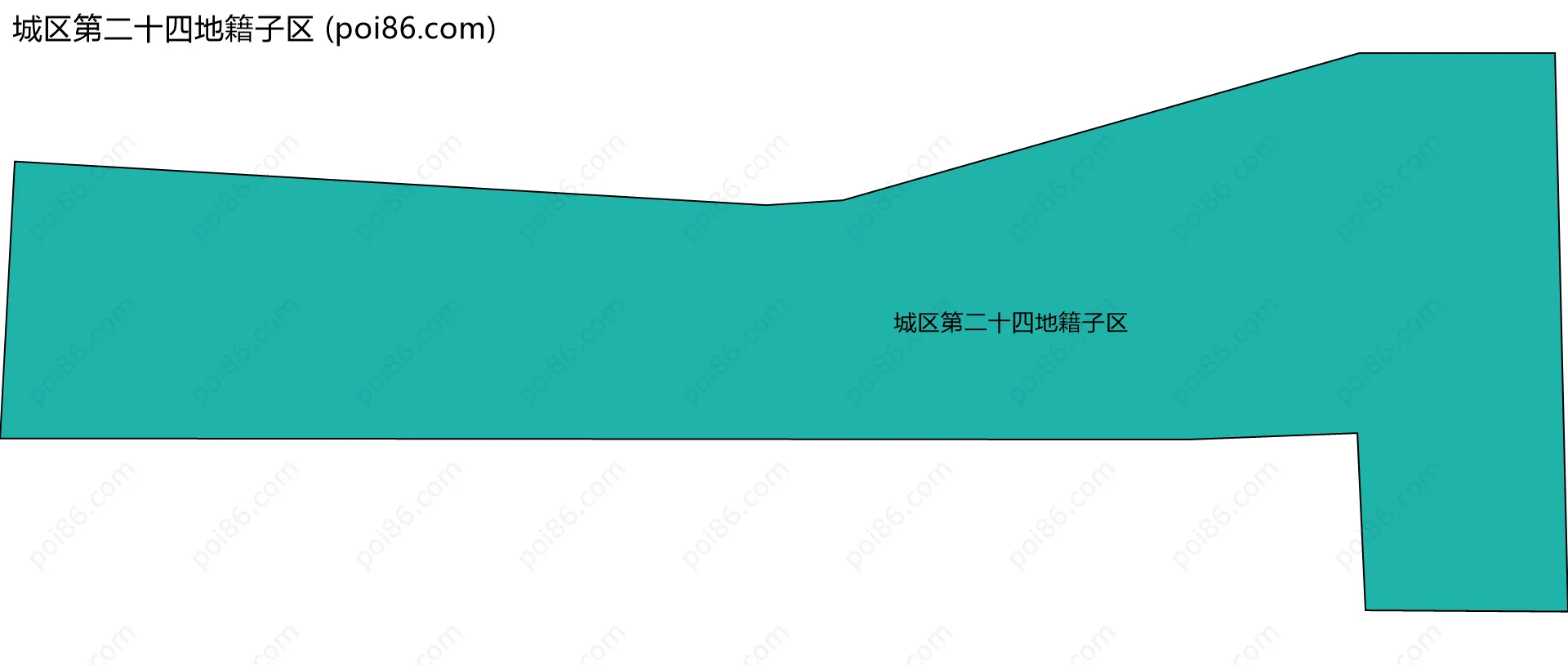 城区第二十四地籍子区边界地图