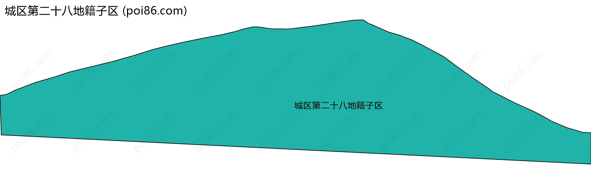 城区第二十八地籍子区边界地图