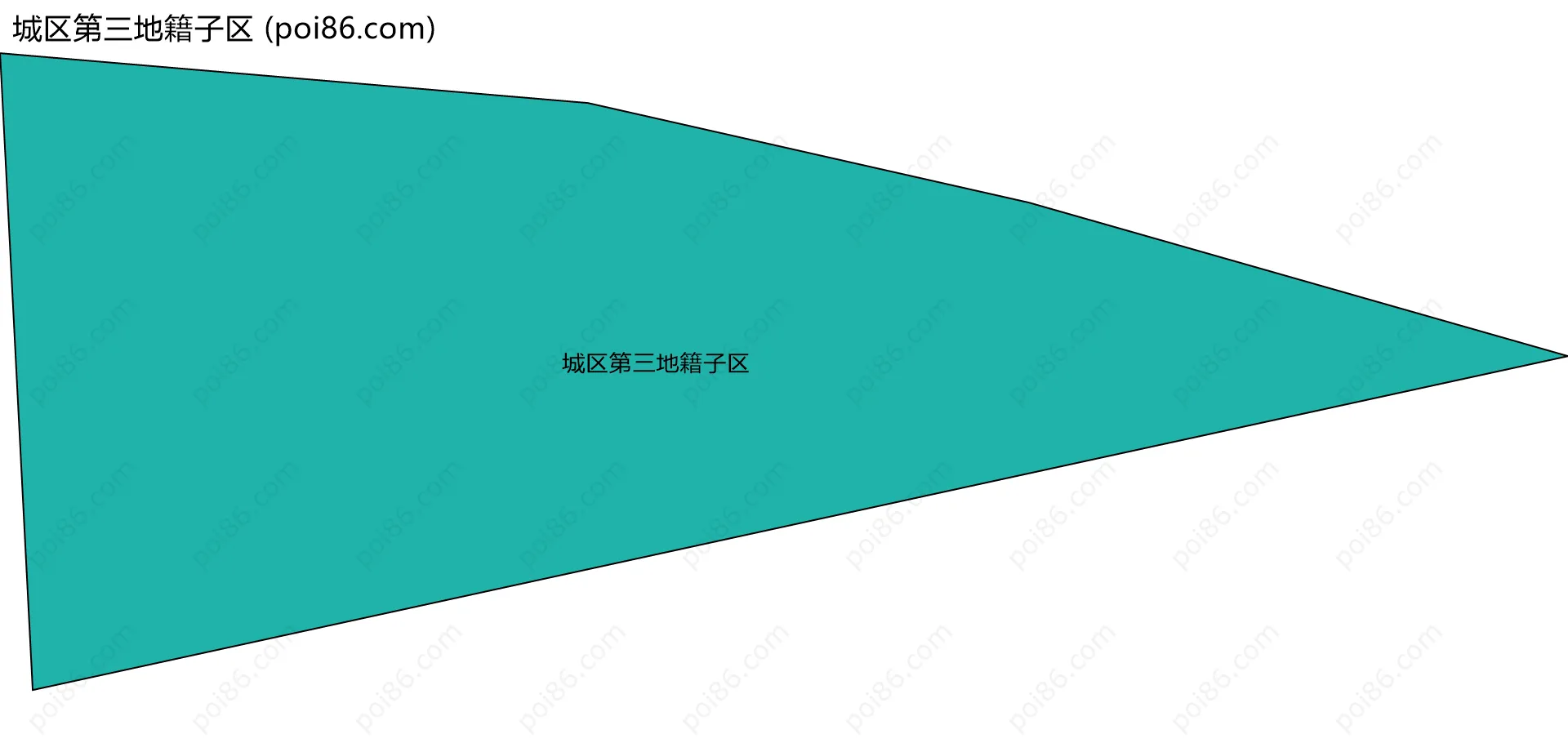 城区第三地籍子区边界地图