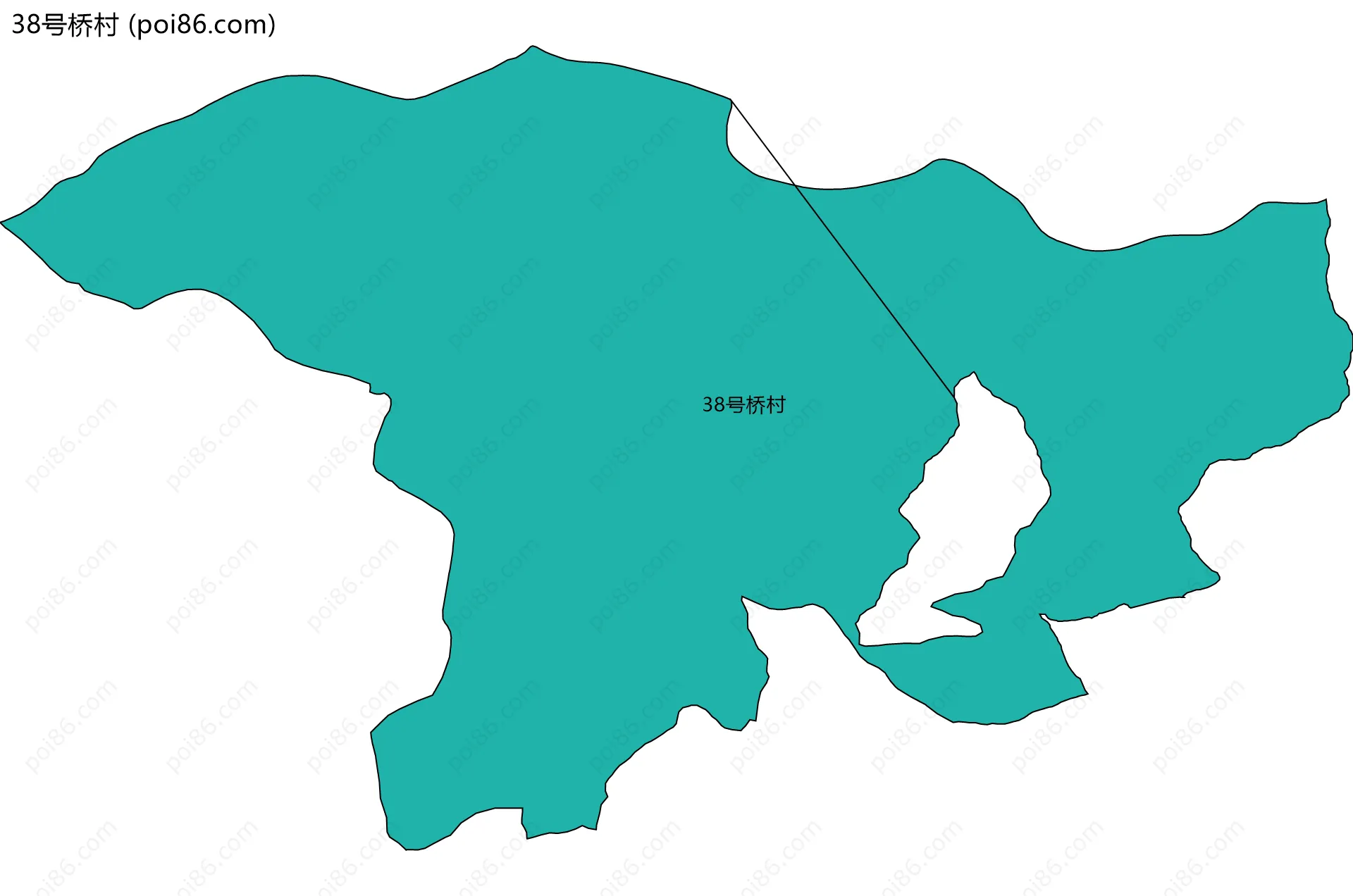 38号桥村边界地图