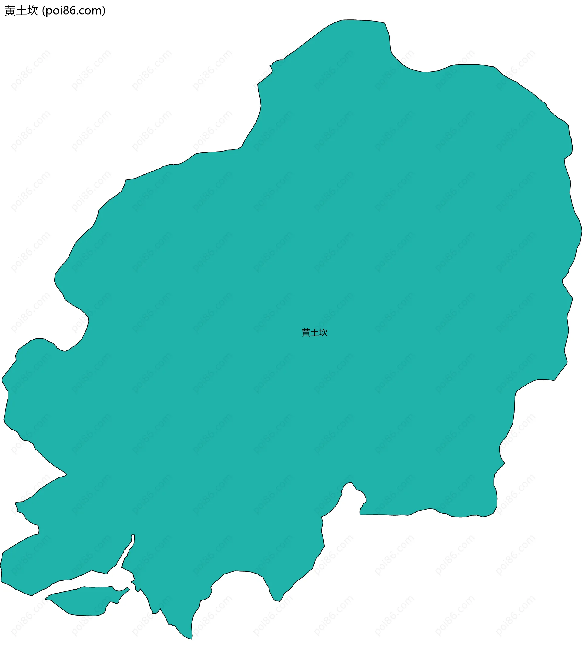 黄土坎边界地图