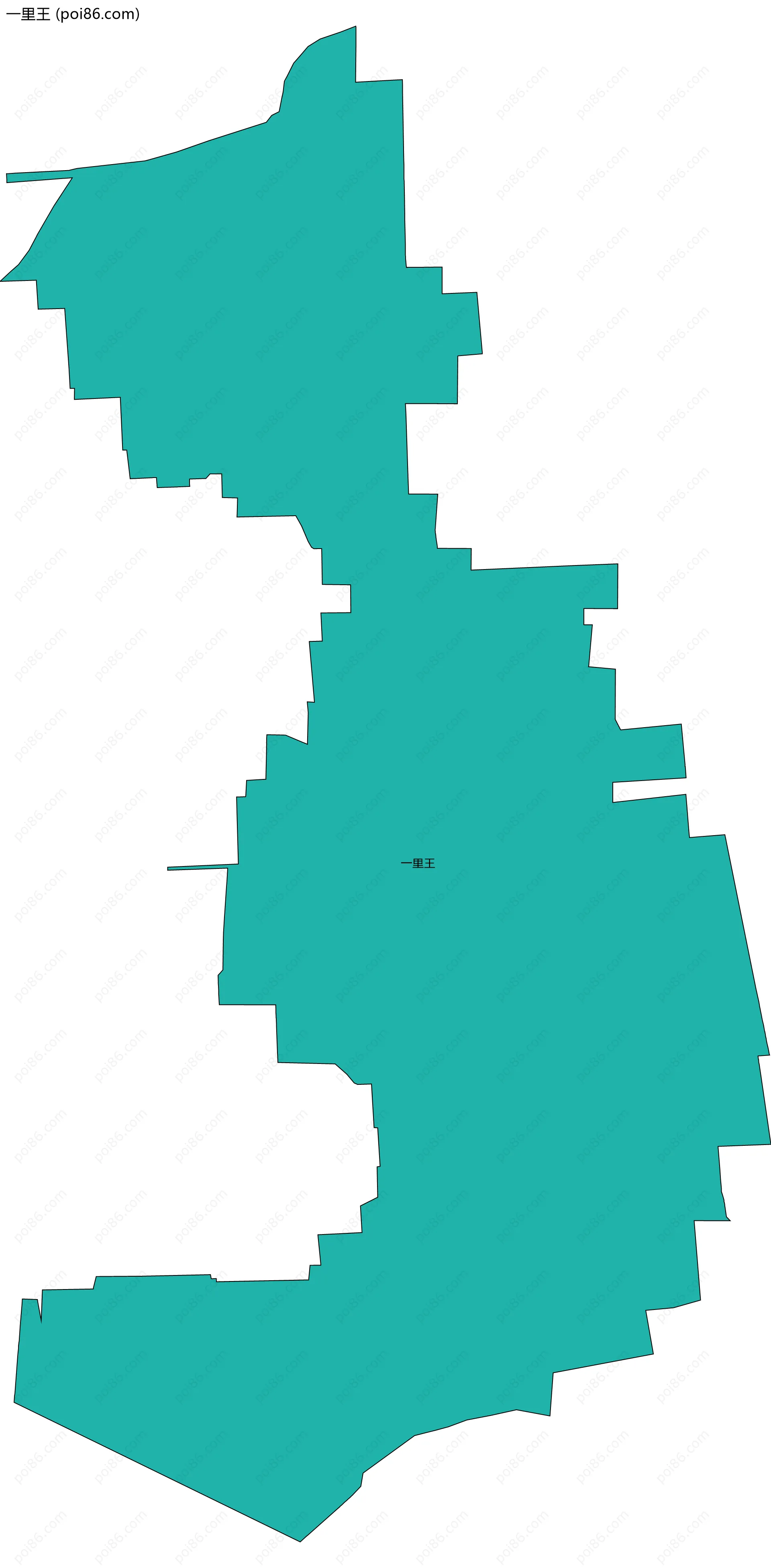 一里王边界地图