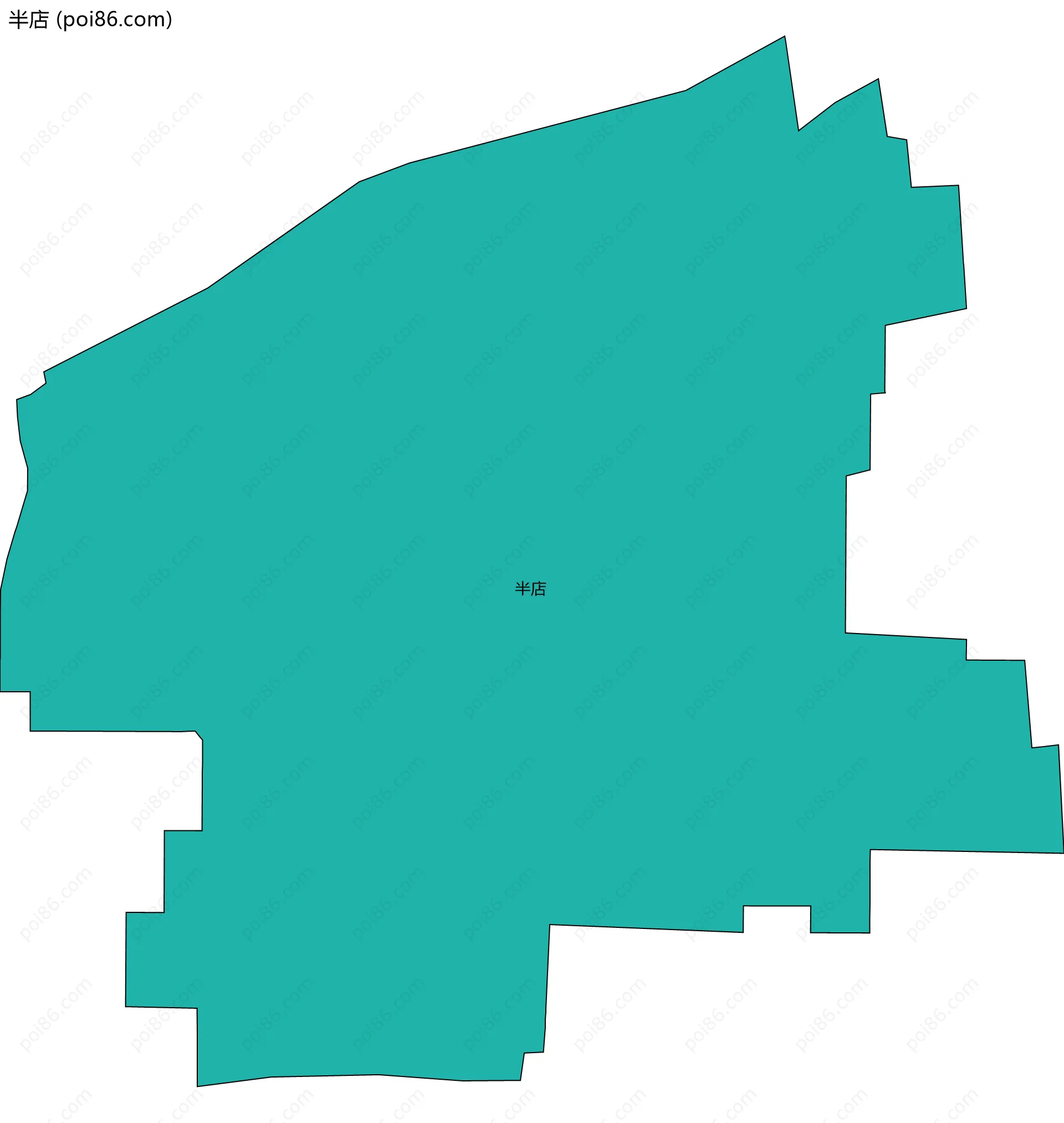半店边界地图