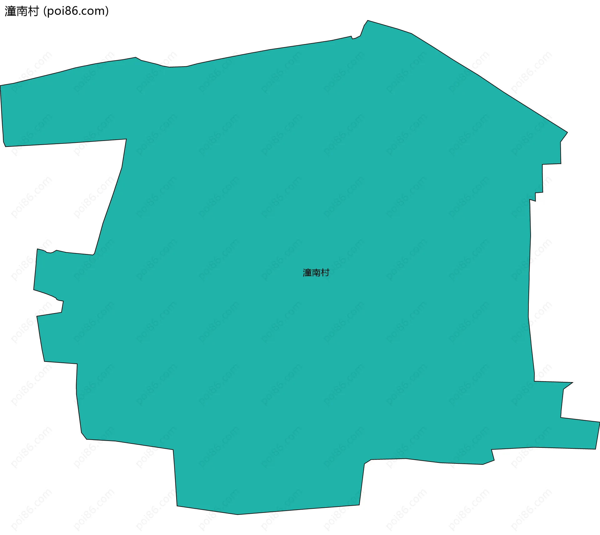 潼南村边界地图
