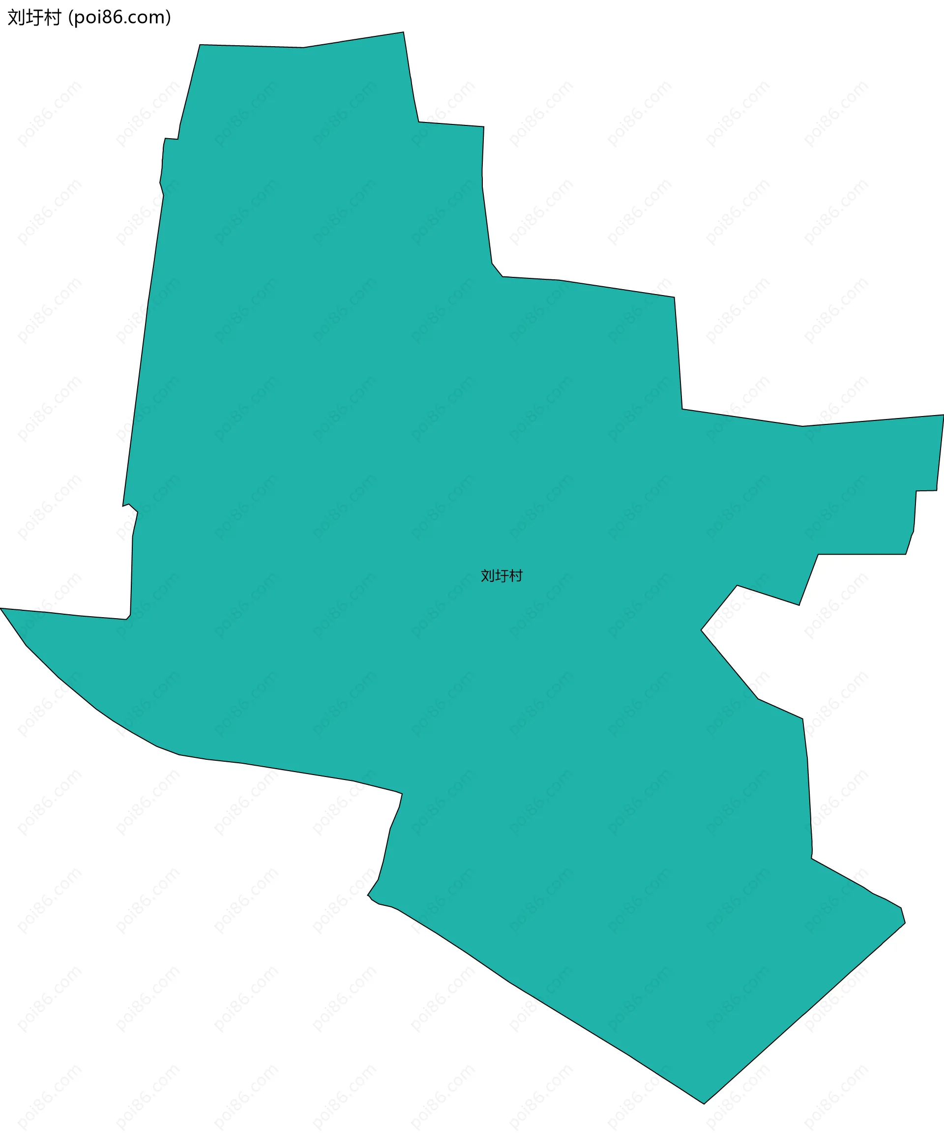 刘圩村边界地图