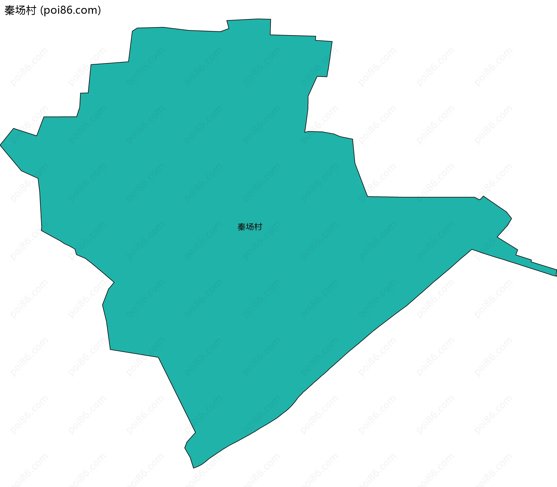秦场村边界地图