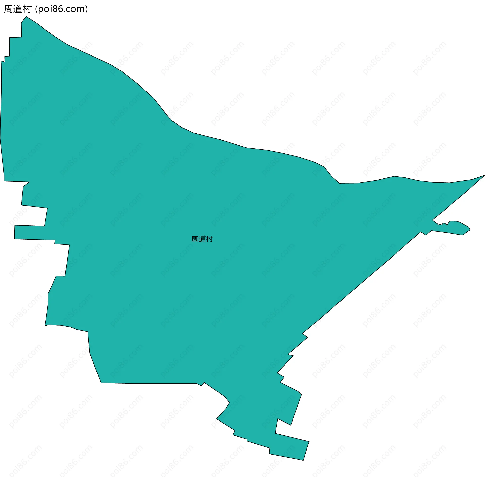 周道村边界地图