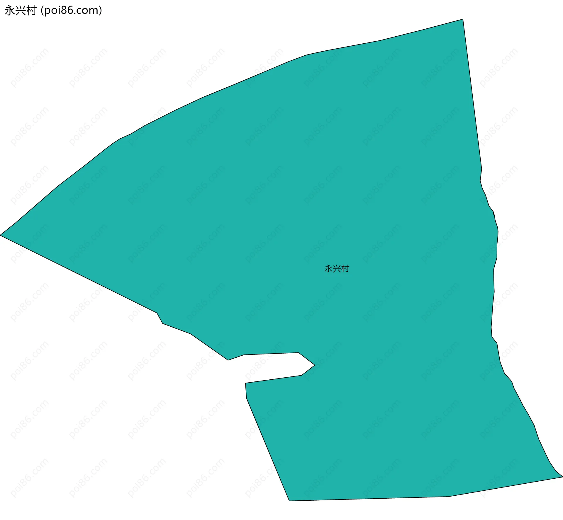 永兴村边界地图