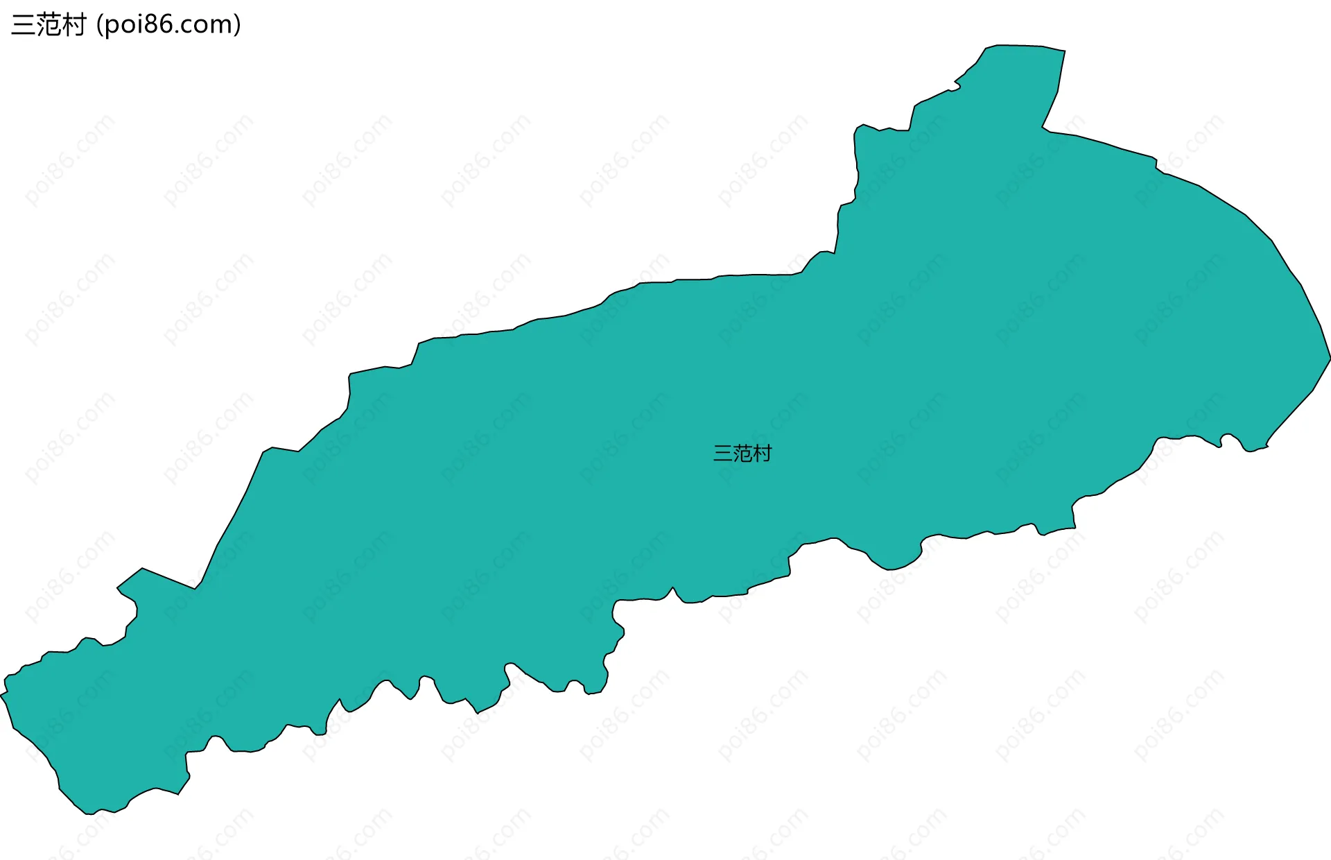 三范村边界地图