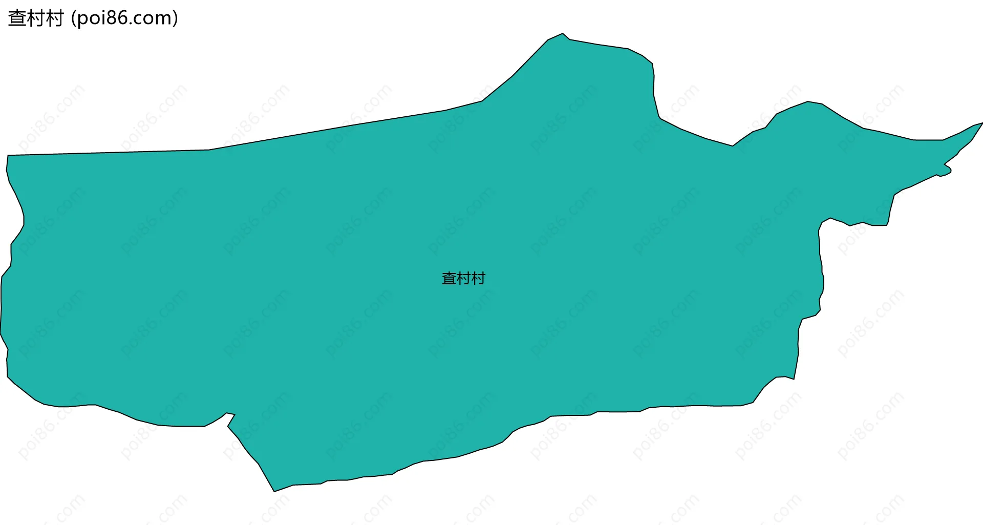 查村村边界地图