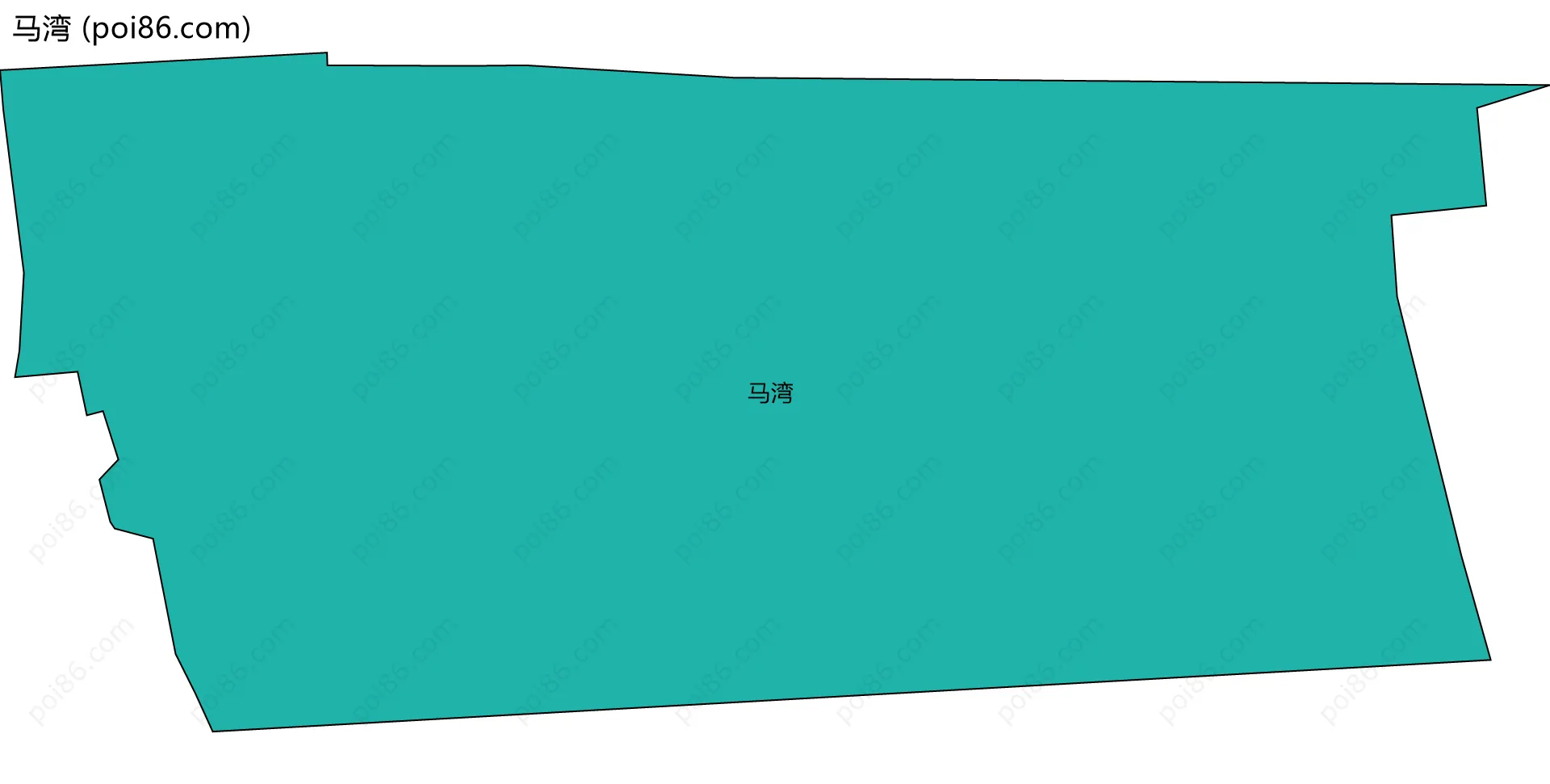 马湾边界地图