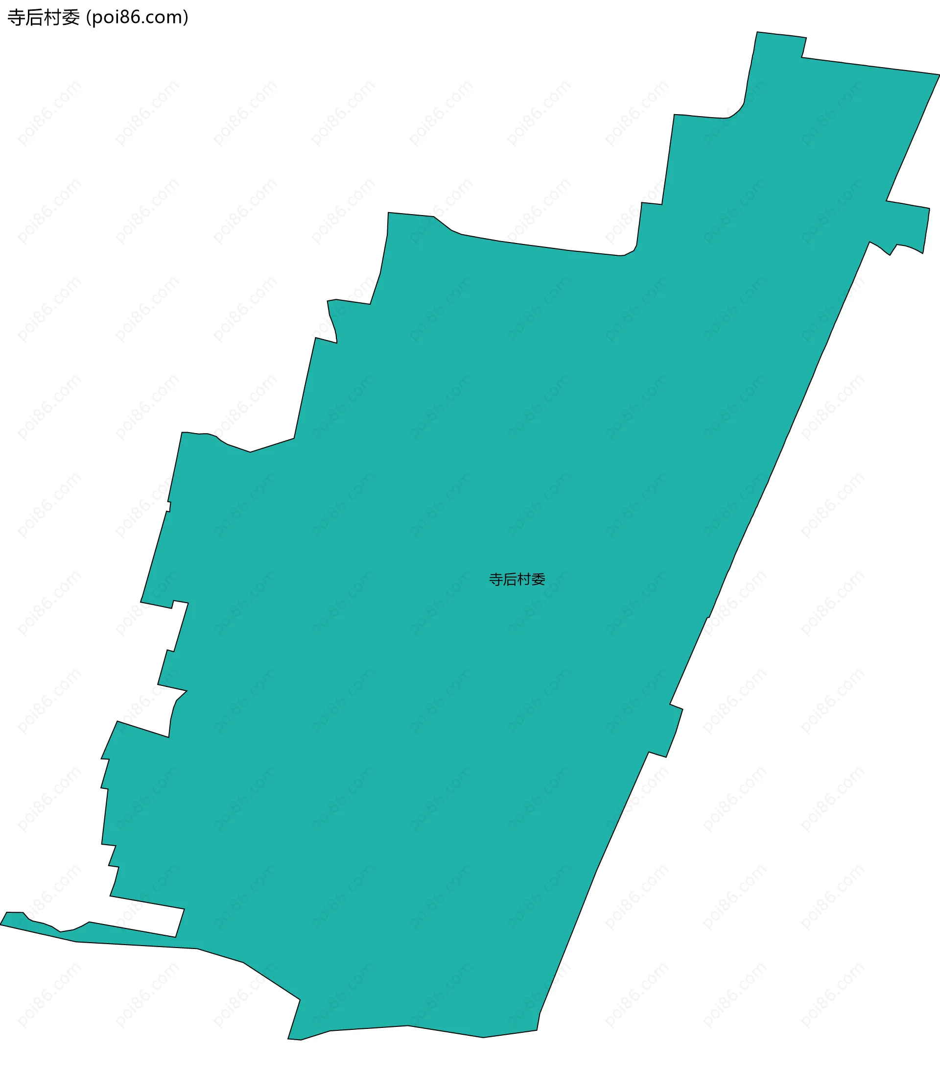 寺后村委边界地图