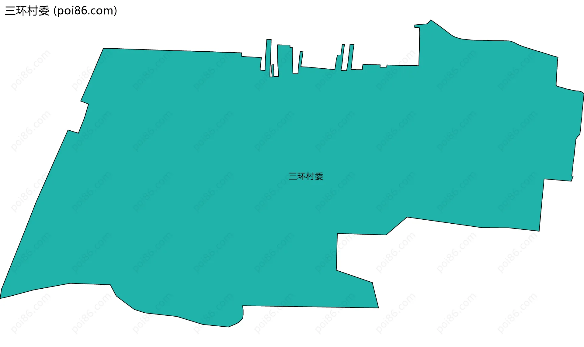 三环村委边界地图