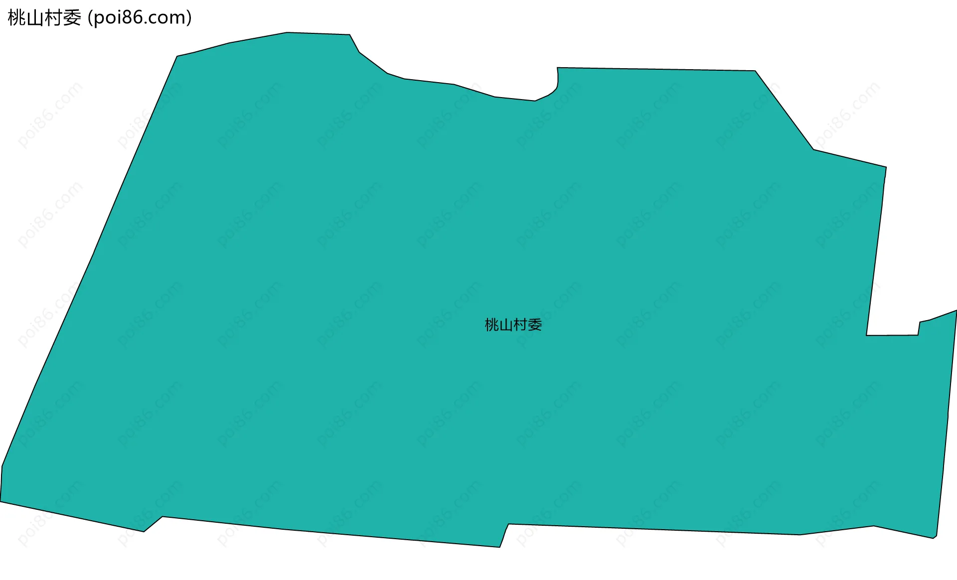 桃山村委边界地图