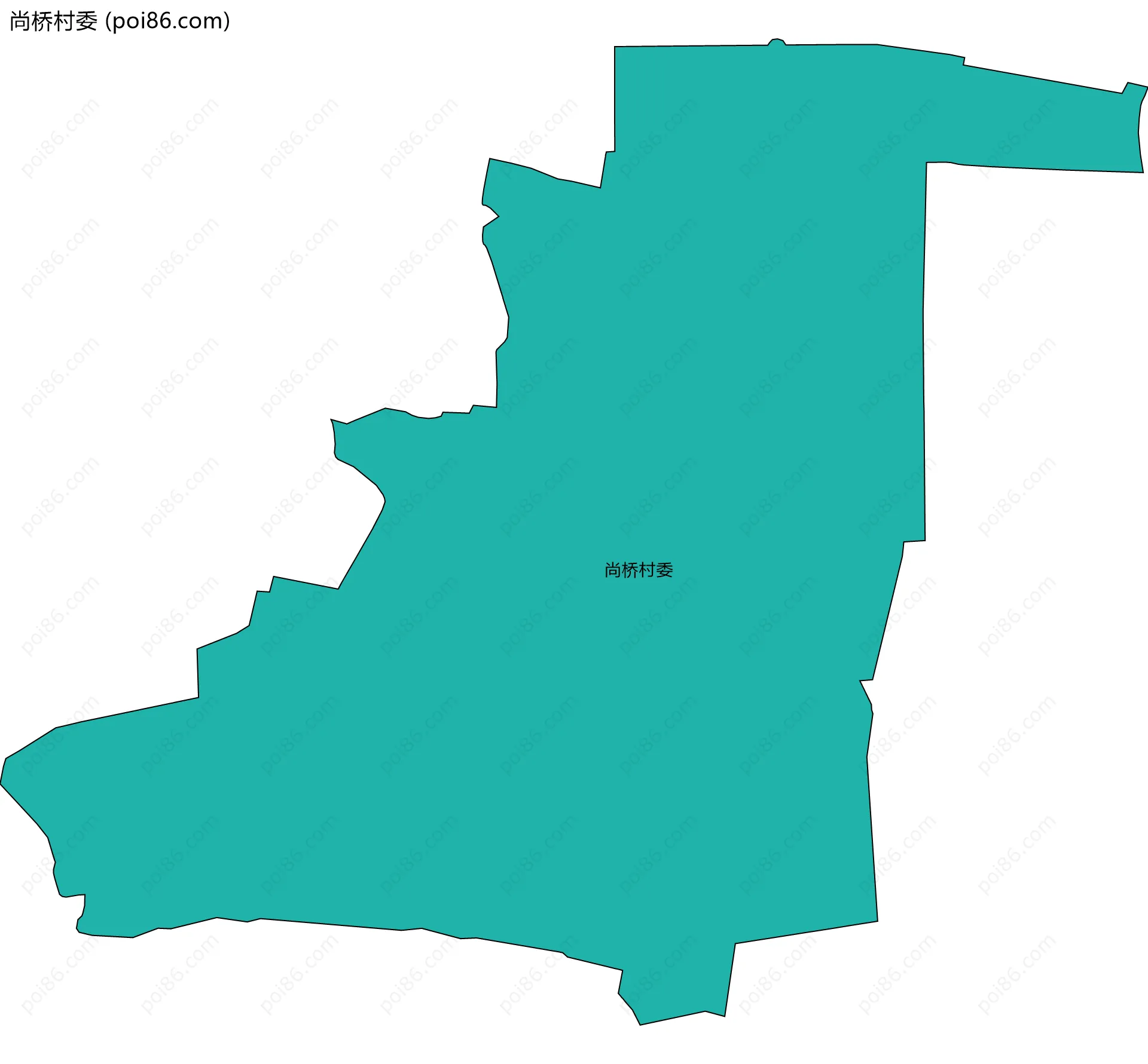 尚桥村委边界地图