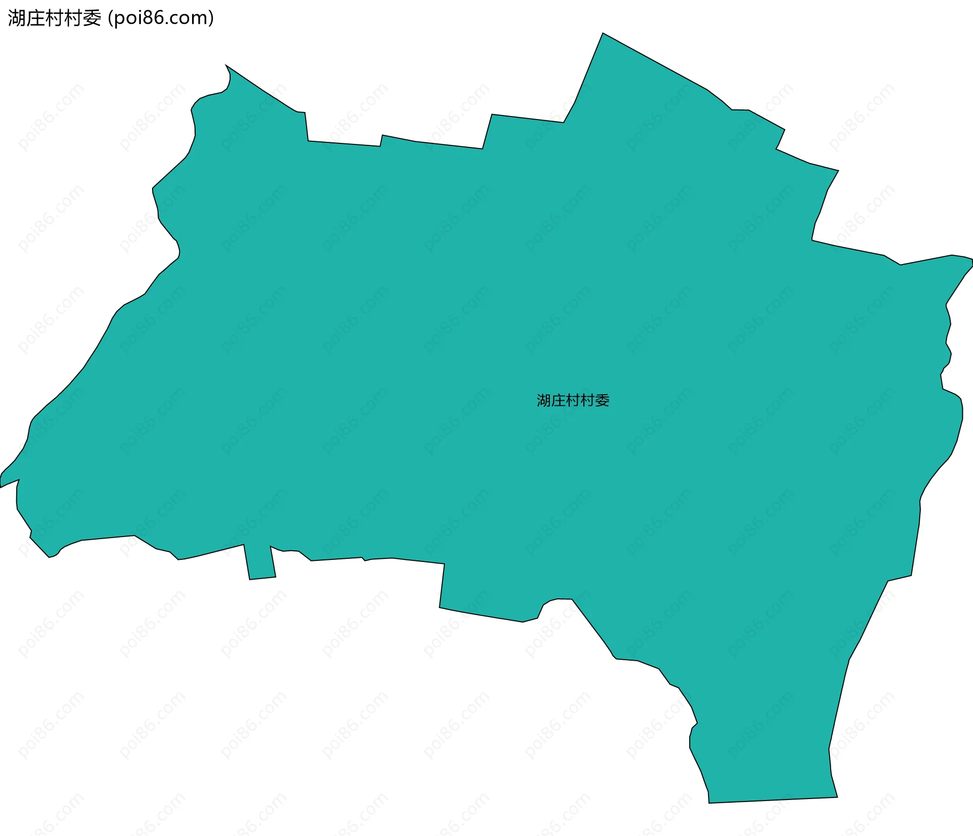 湖庄村村委边界地图