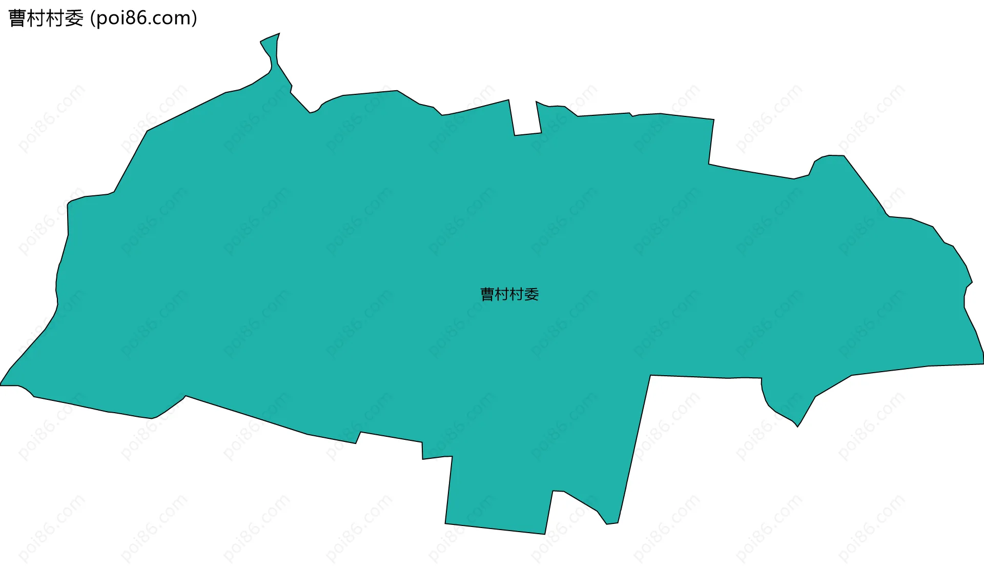 曹村村委边界地图