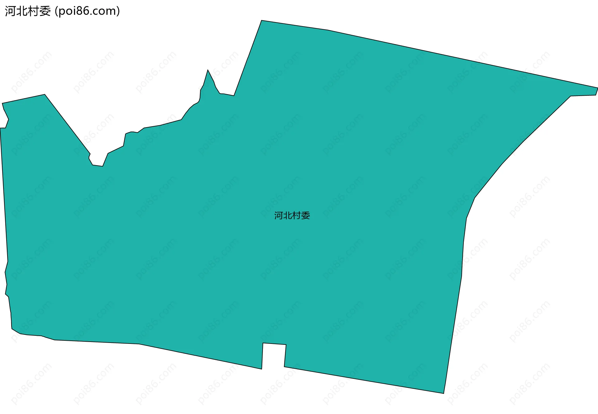 河北村委边界地图