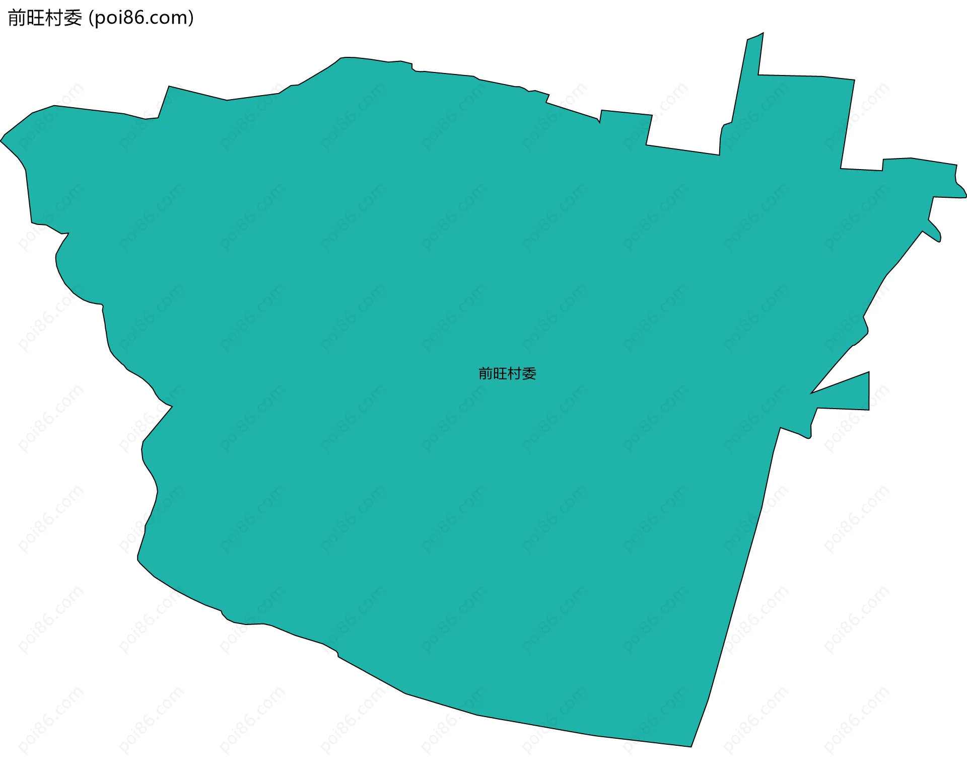 前旺村委边界地图