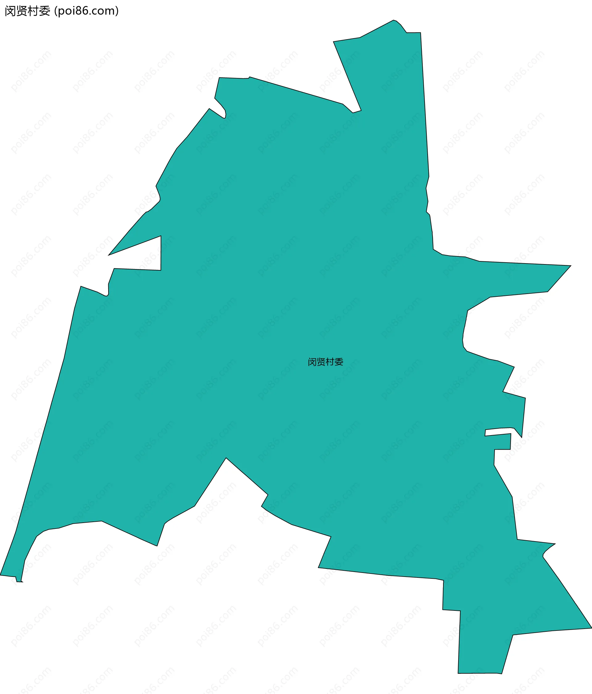 闵贤村委边界地图