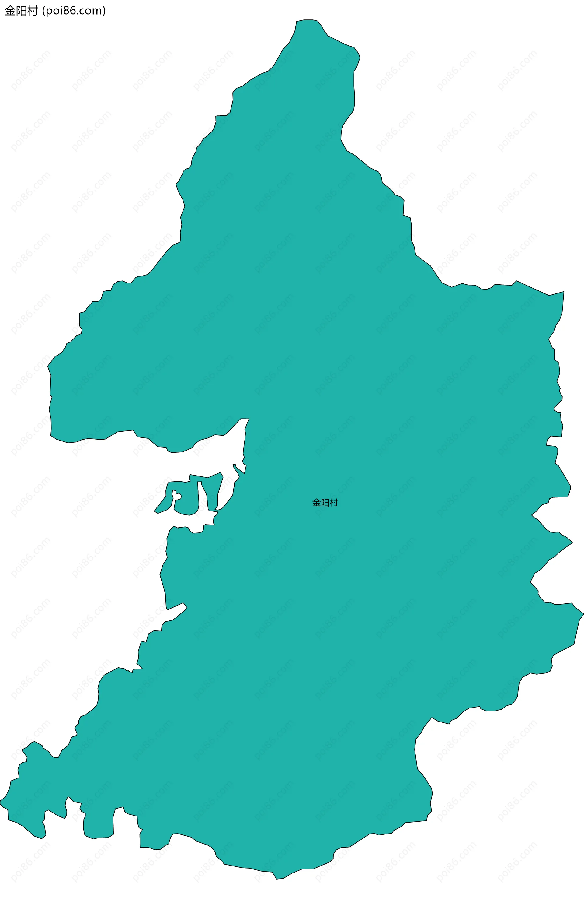 金阳村边界地图