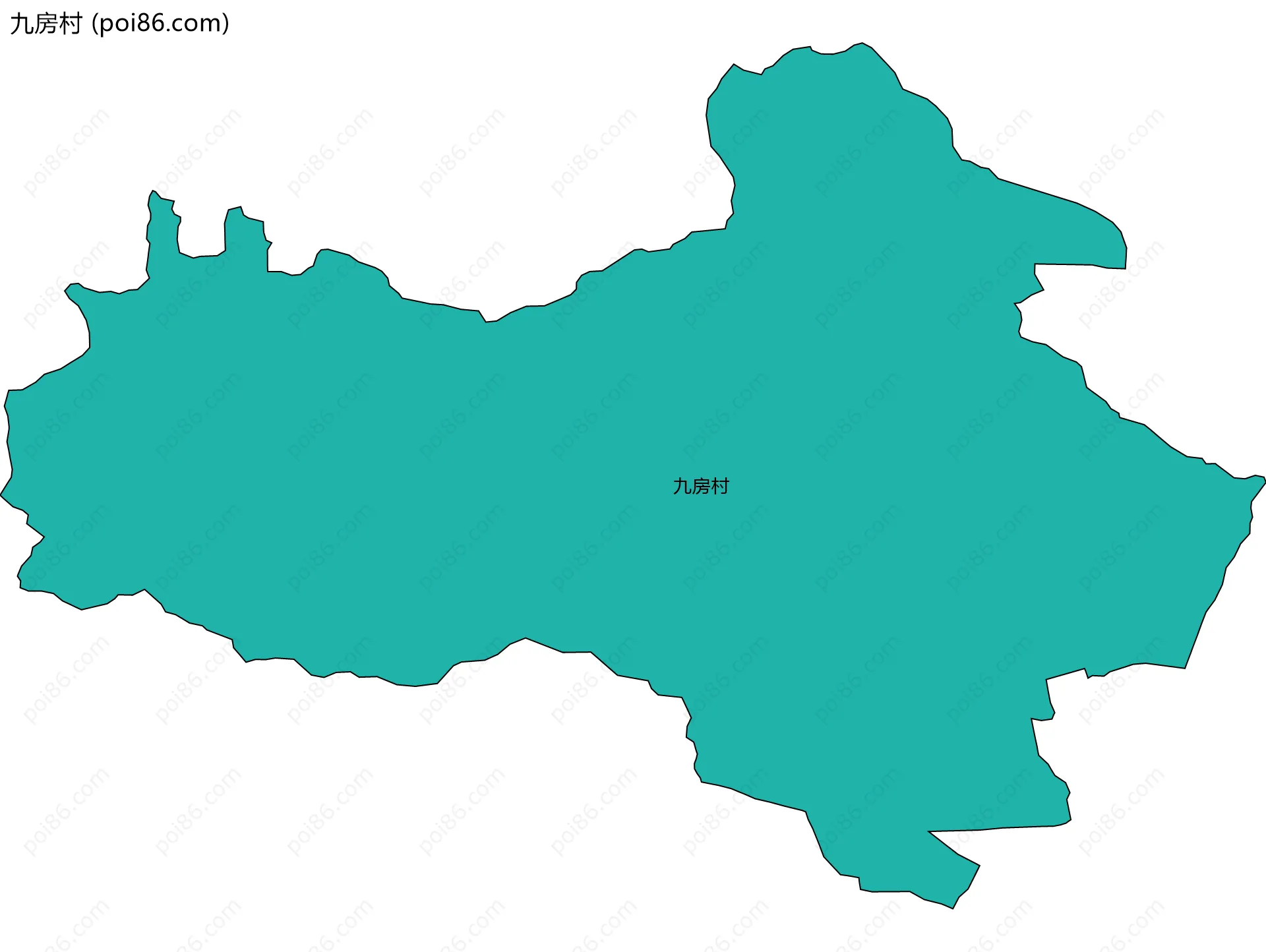 九房村边界地图