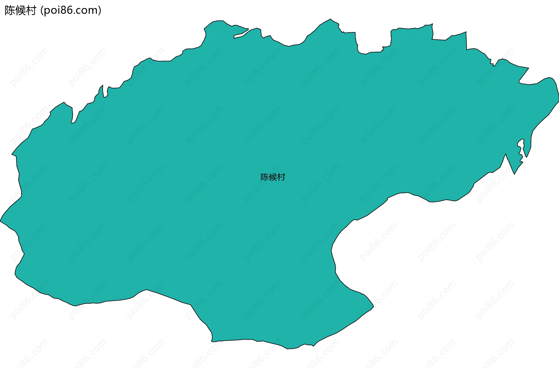 陈候村边界地图