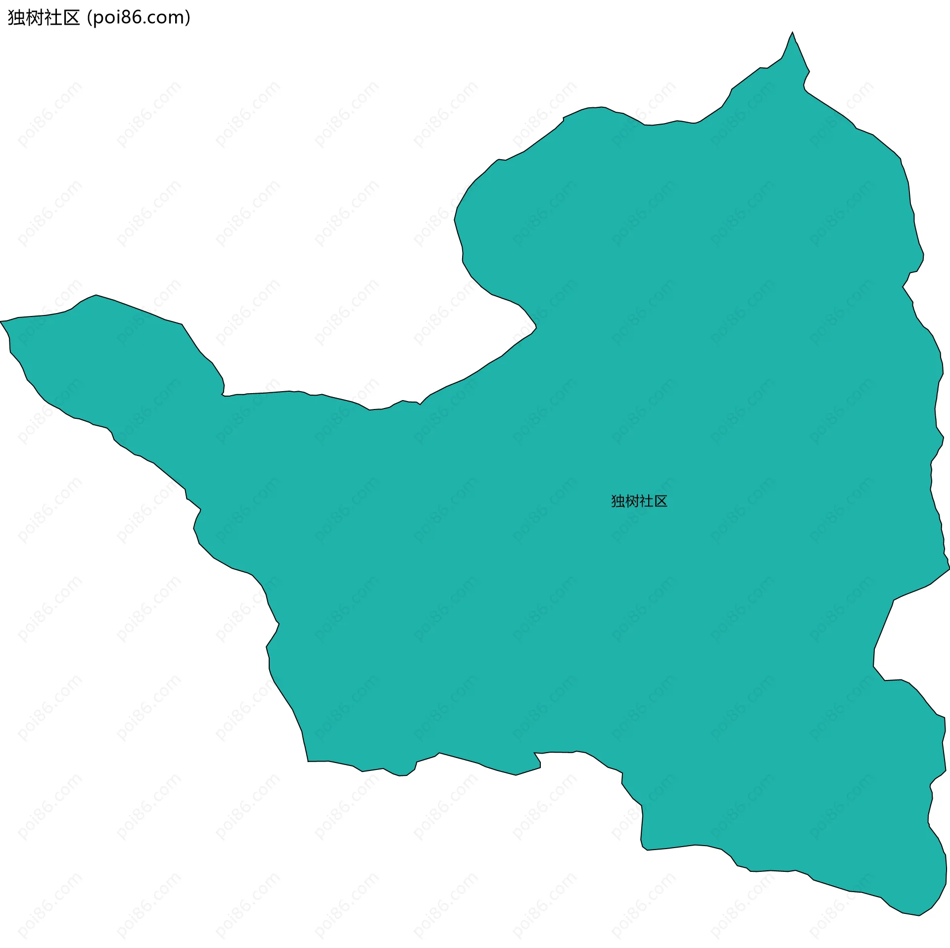独树社区边界地图