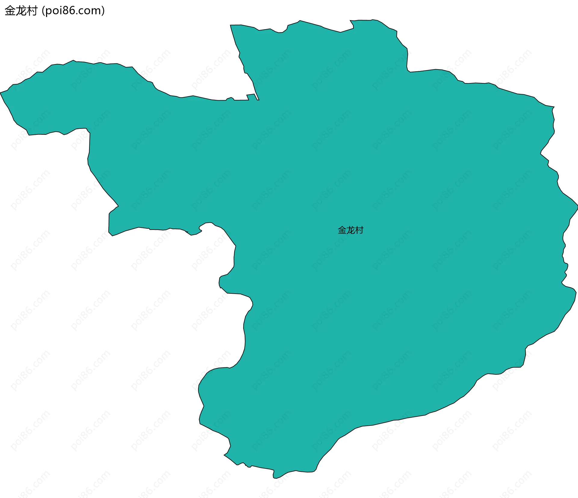 金龙村边界地图